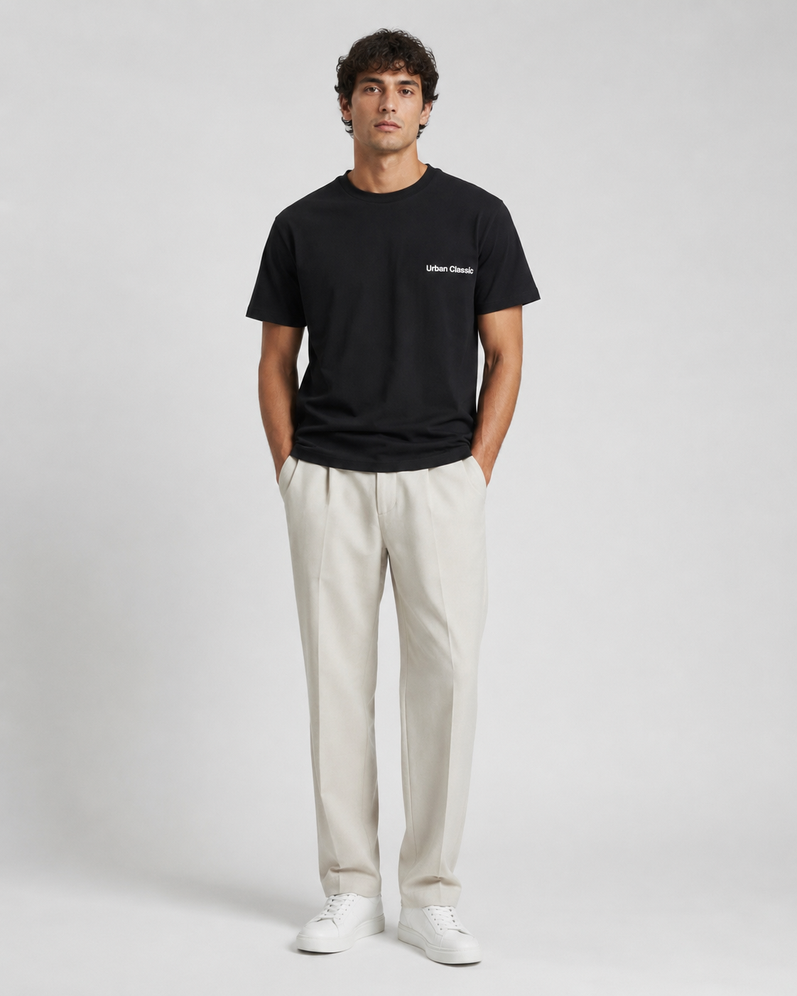 Naminal Print Casual T-Shirt (Oversize) - Black