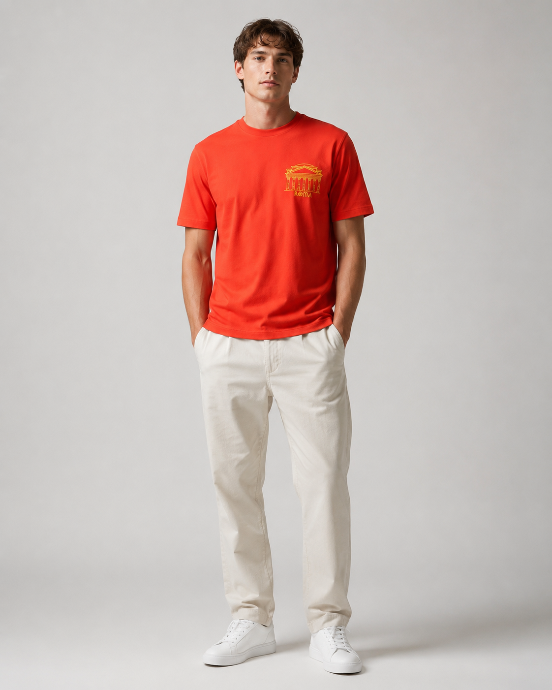 Naminal Graphic Casual T-Shirt (Oversize) - Red