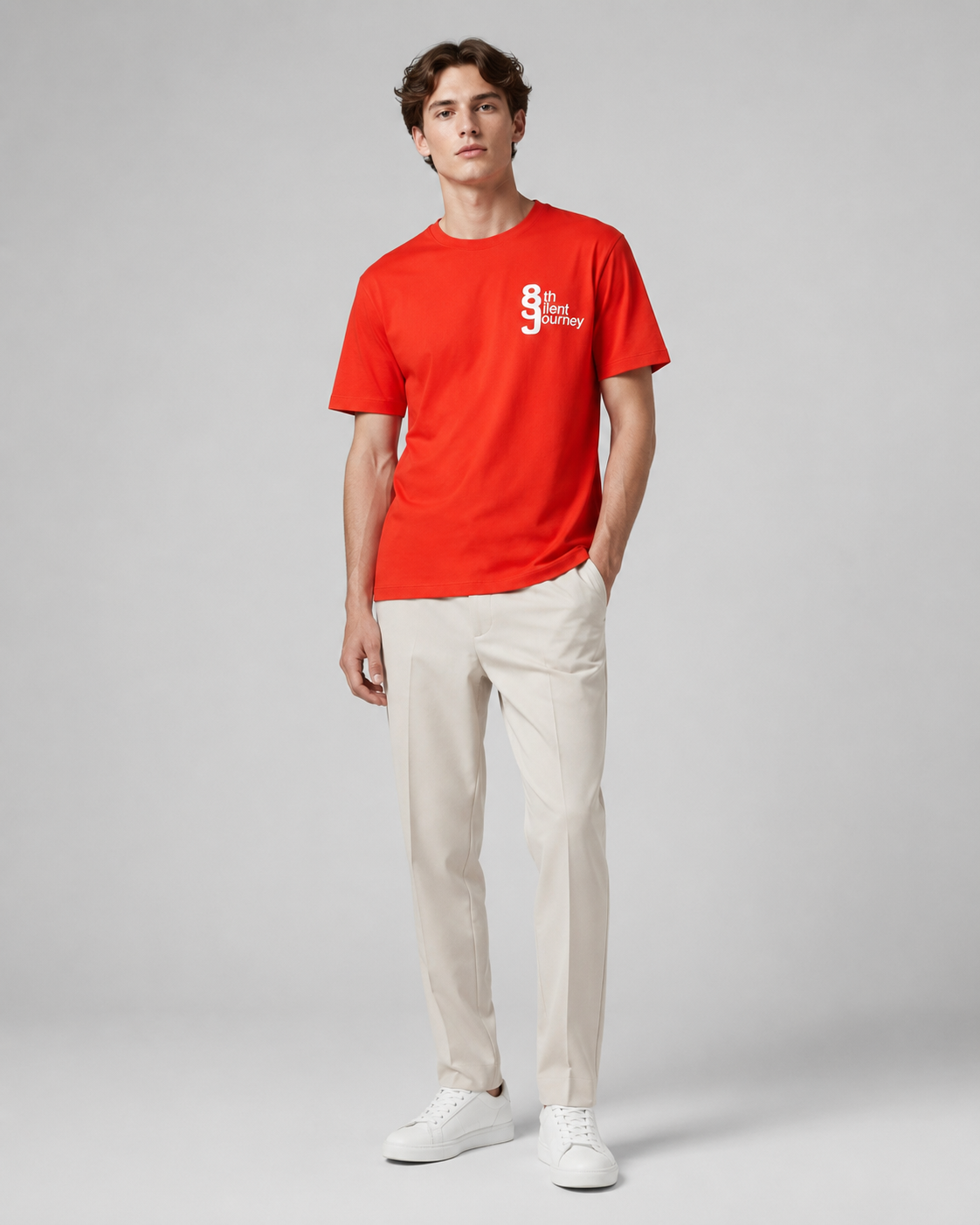 Naminal Graphic Casual T-Shirt (Regular) - Red