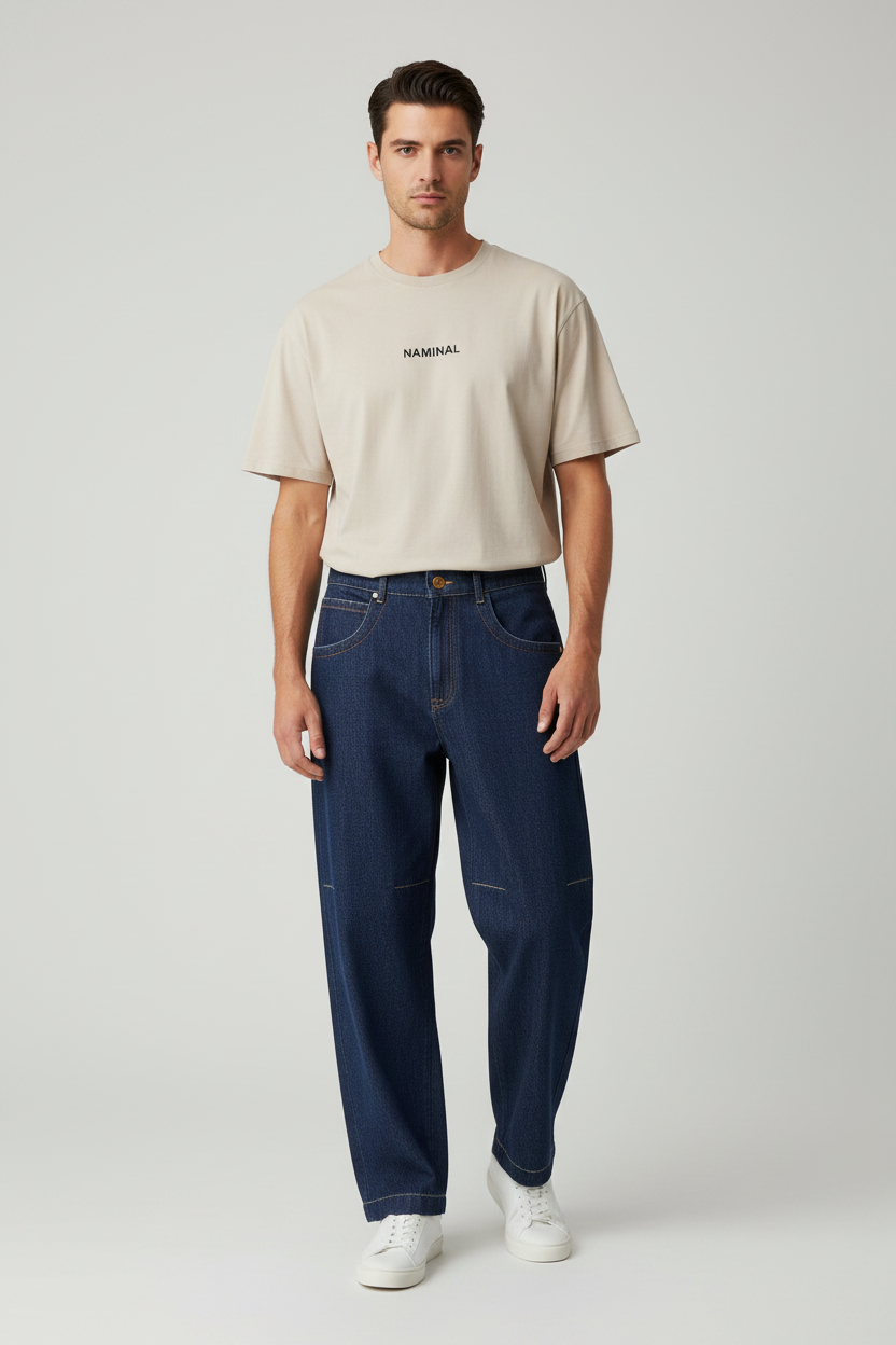 Naminal Basic Casual Pants (Relax) - Navy