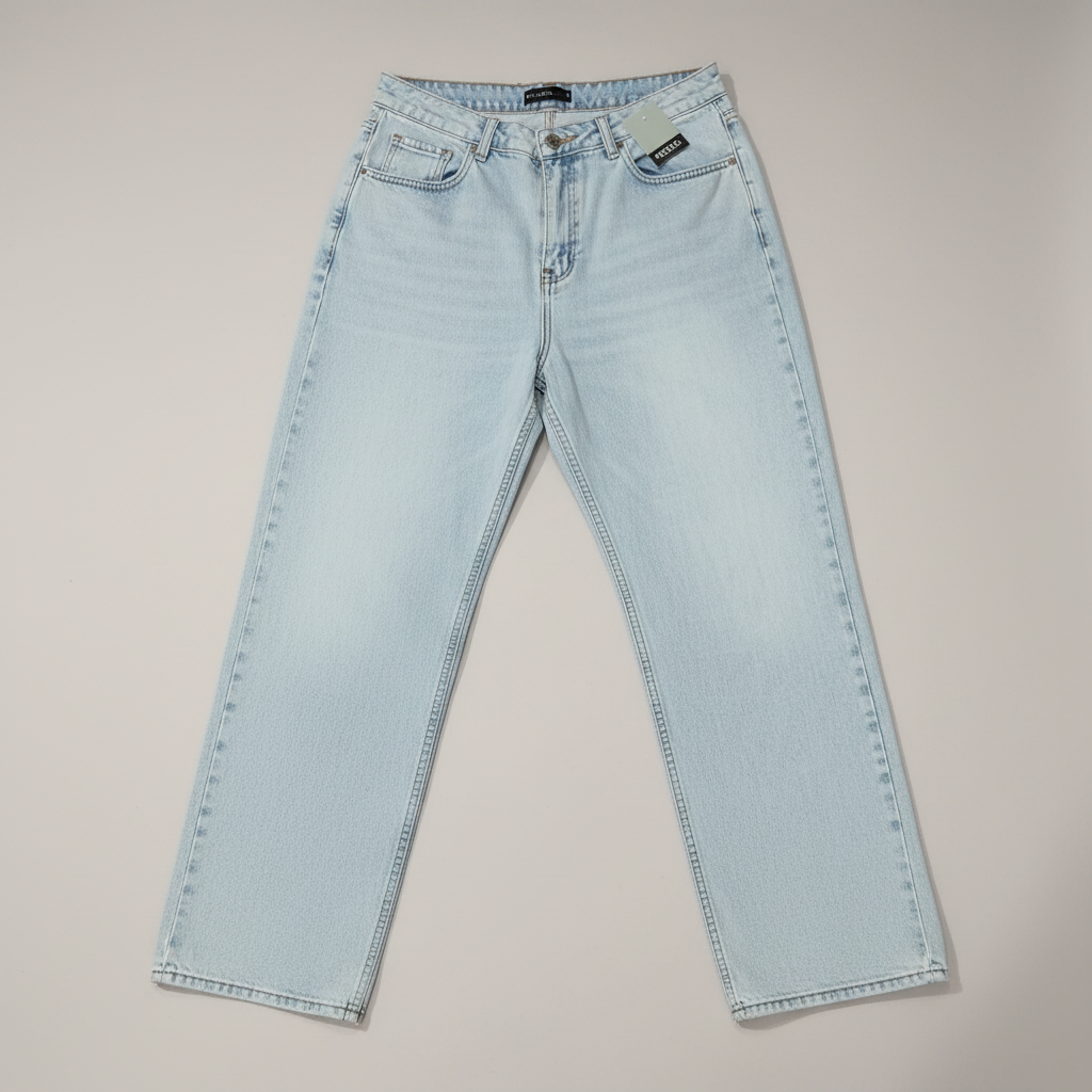 Naminal Jeans Casual Pants (Wide Leg) - L.Blue