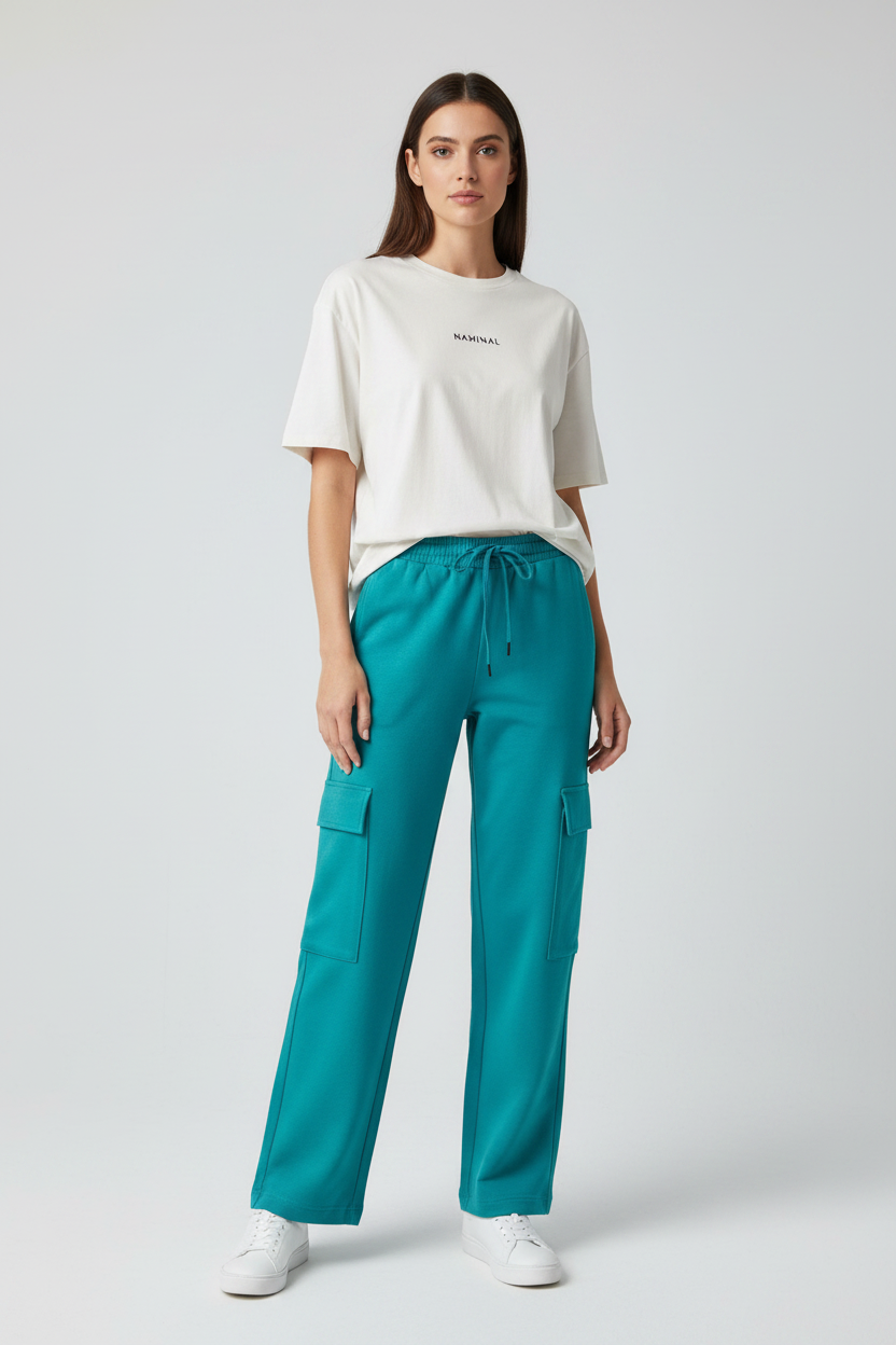 Naminal Basic Casual Pants (Wide Leg) - Ganzary