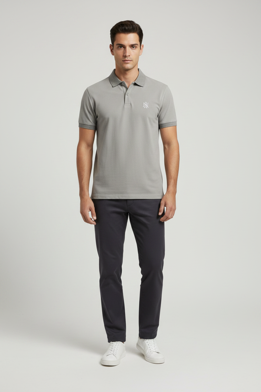 Naminal Basic Casual Polo (Regular) - Grey