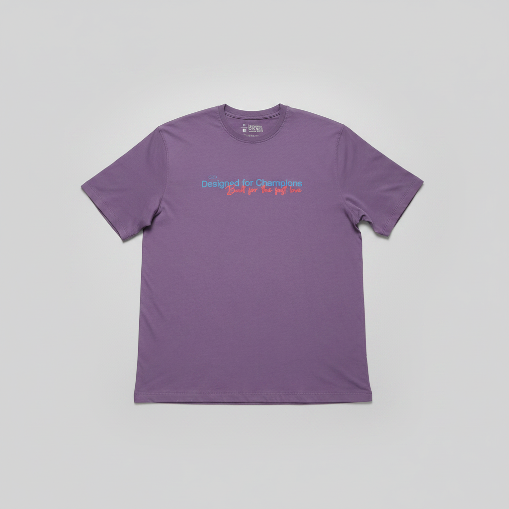 Naminal Print Casual T-Shirt (Regular) - Purple