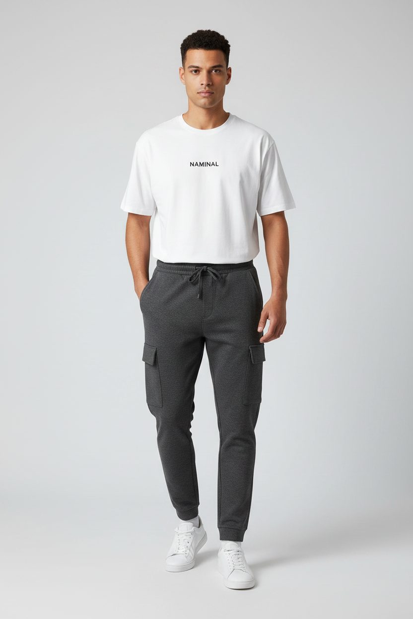 Naminal Cargo Casual Pants (Regular) - Grey