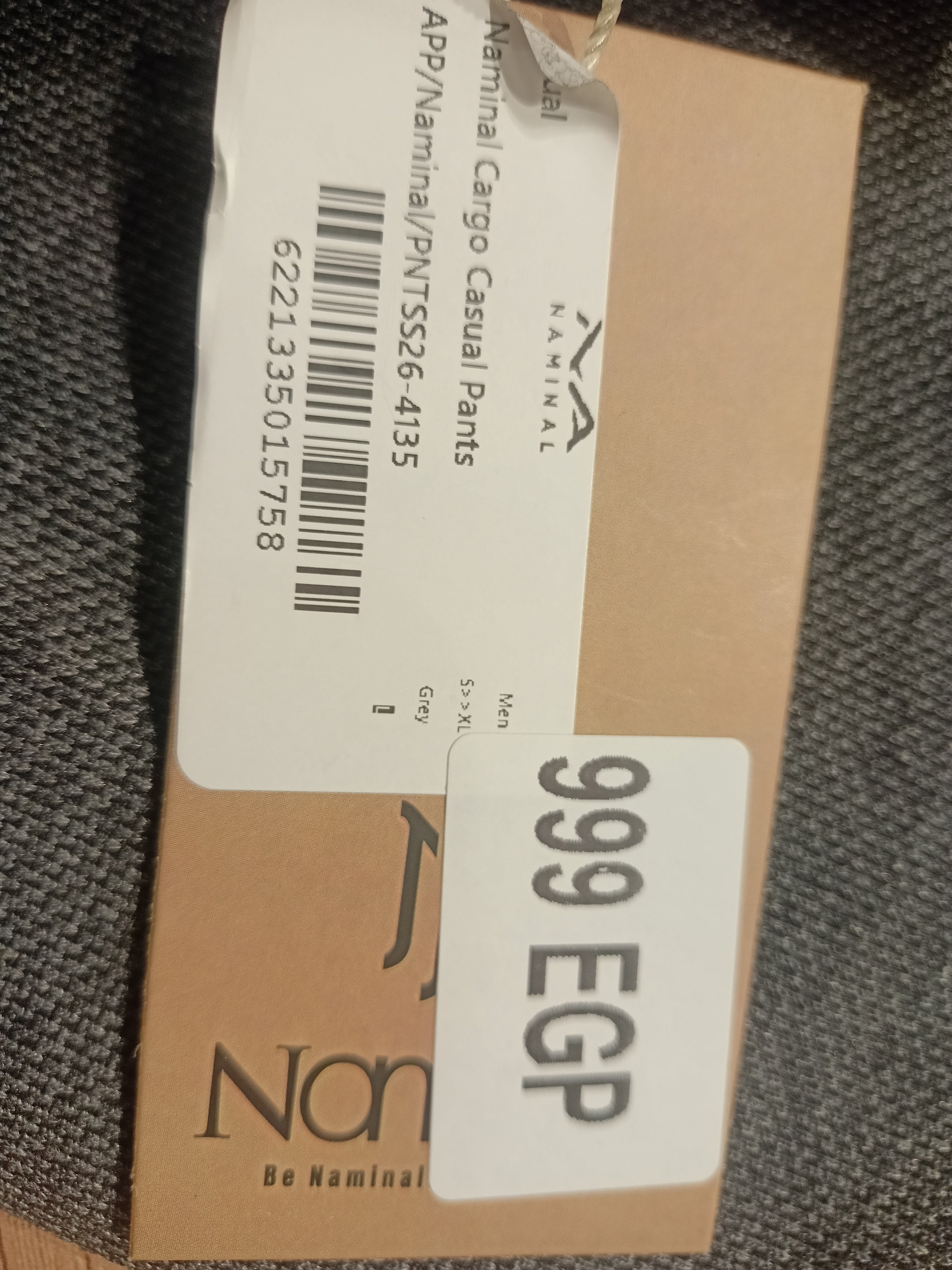 Naminal Cargo Casual Pants (Regular) - Grey