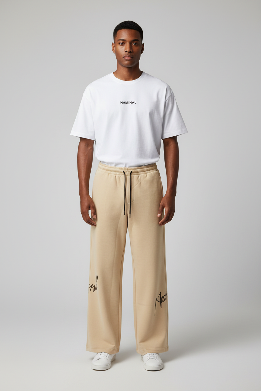 Naminal Crow Lifestyle Pants (Oversize) - Beige