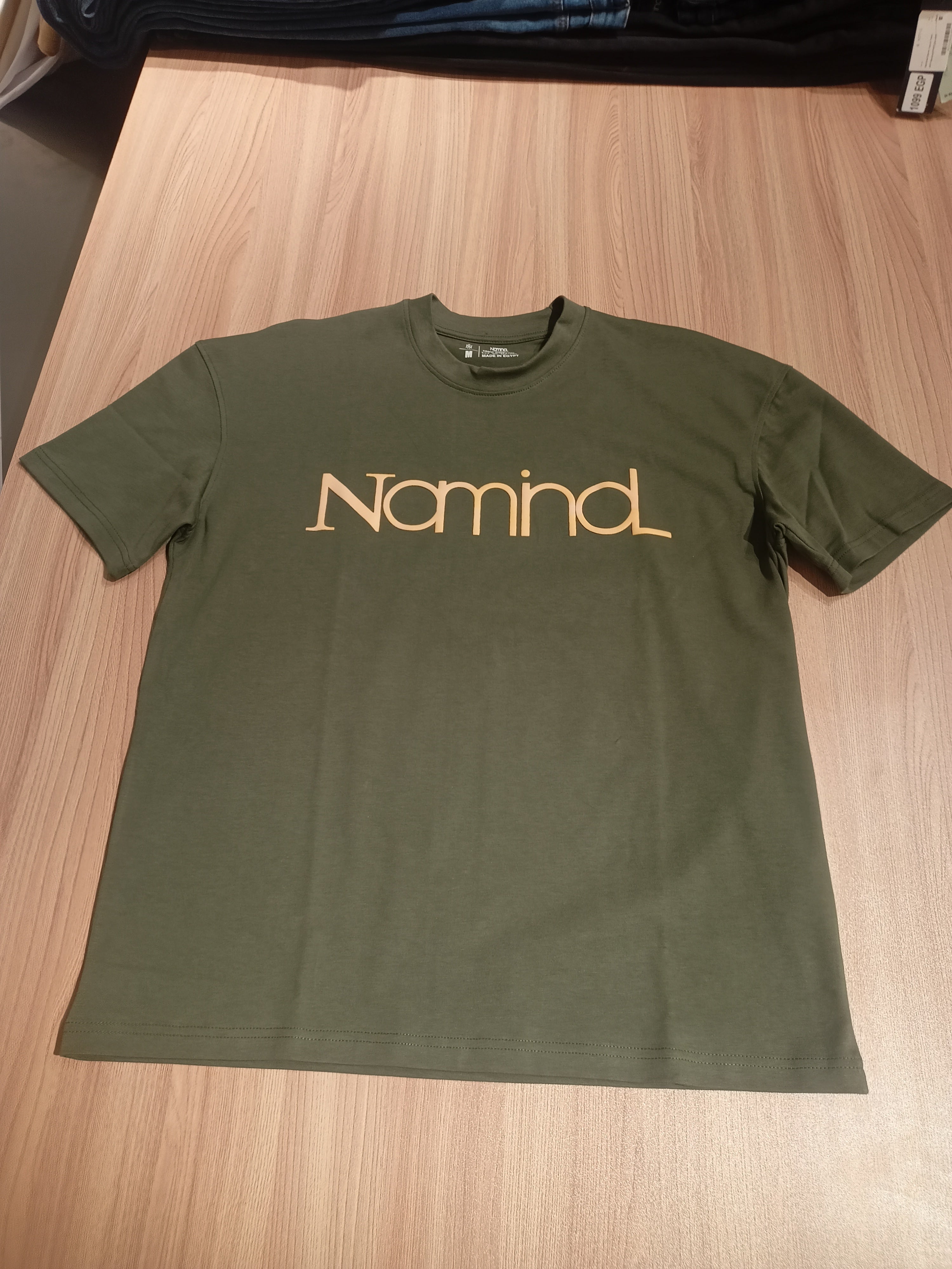 Naminal Print R.Neck Set (Oversize) - Olive*Beige