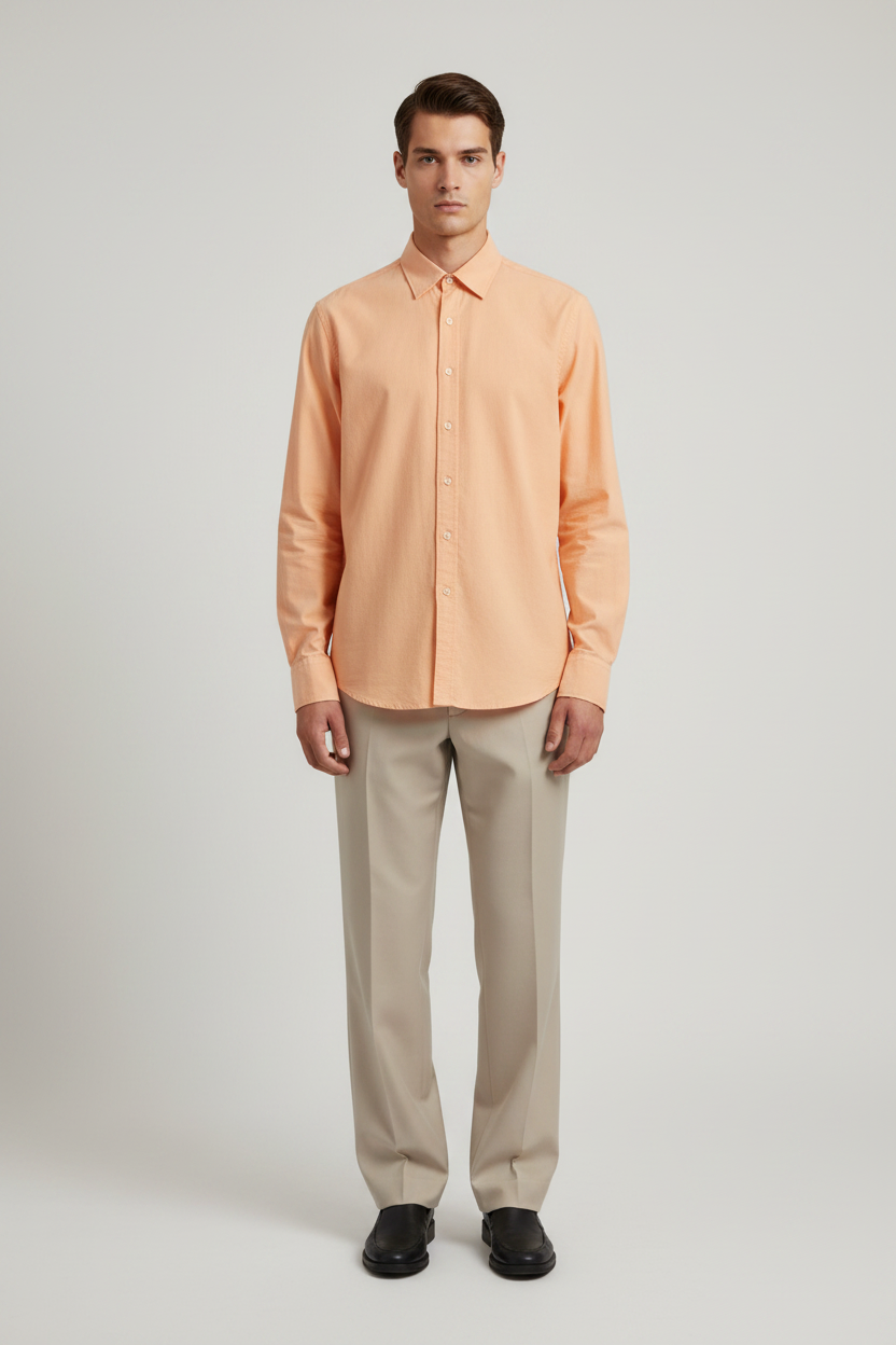 Naminal Basic Casual Shirt (Regular) - Orange