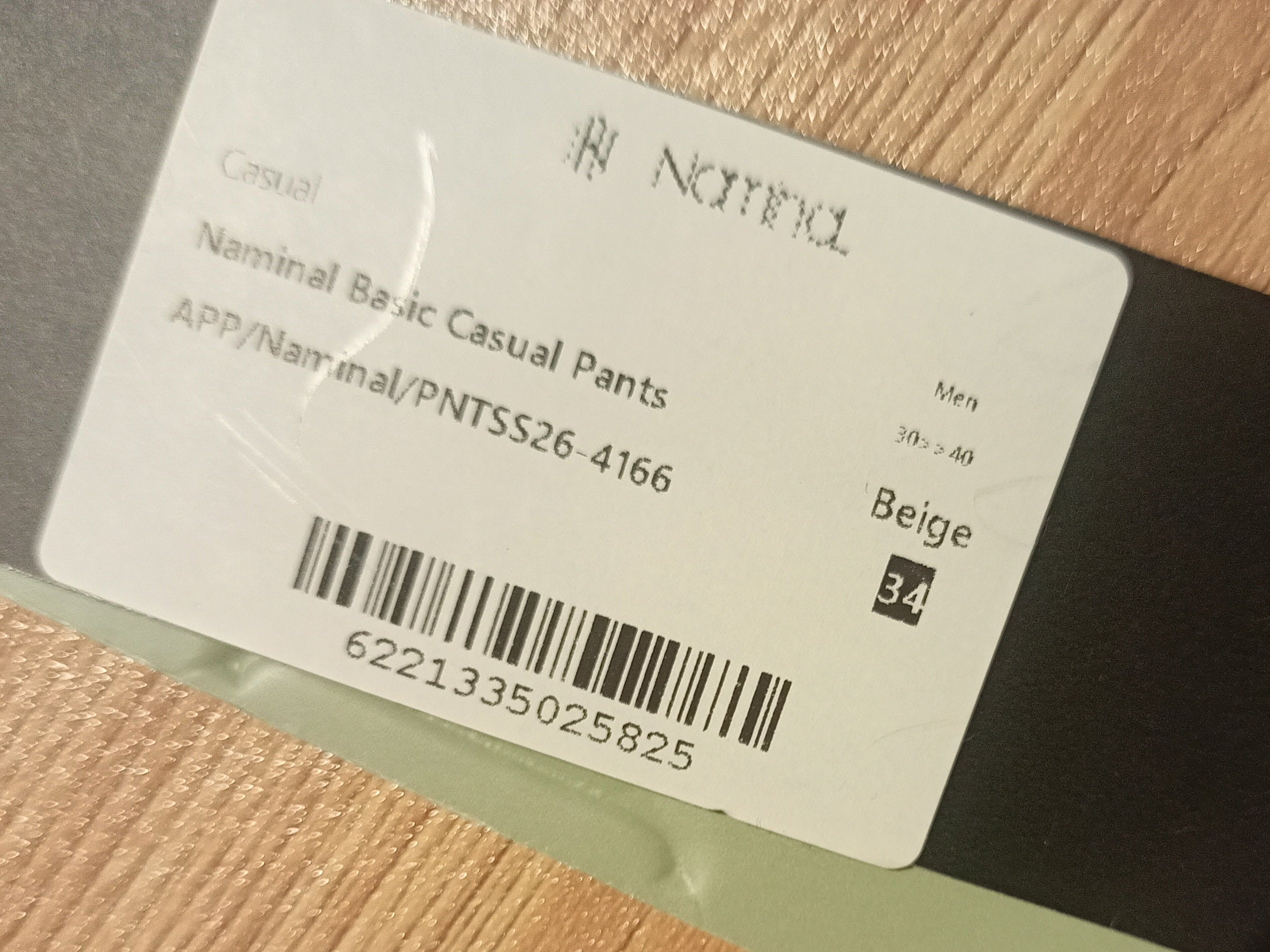 Naminal Basic Casual Pants (Regular) - Beige