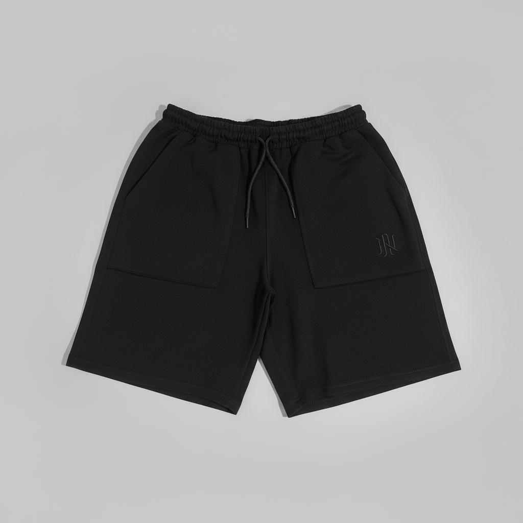 Naminal Print Capri Short (Oversize) - Black