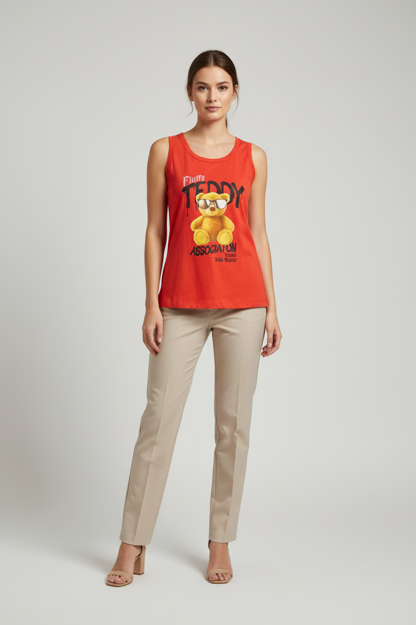 Naminal Graphic Casual Tanktop (Regular) - Red