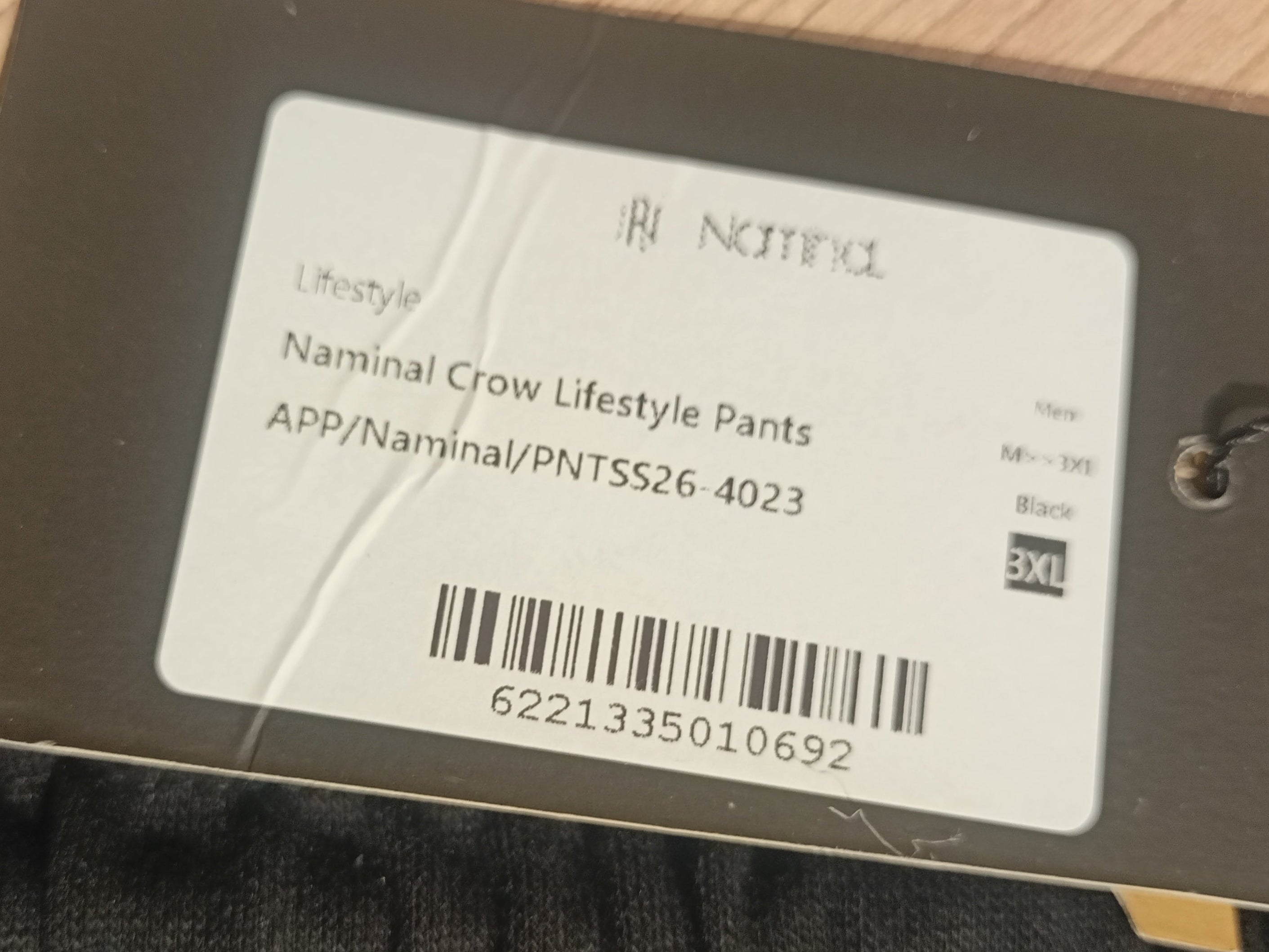Naminal Crow Lifestyle Pants (Regular) - Black