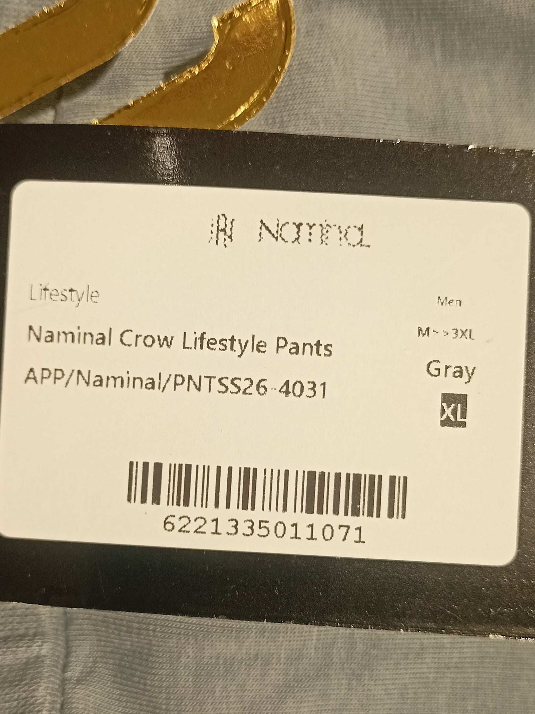 Naminal Crow Lifestyle Pants (Regular) - Gray