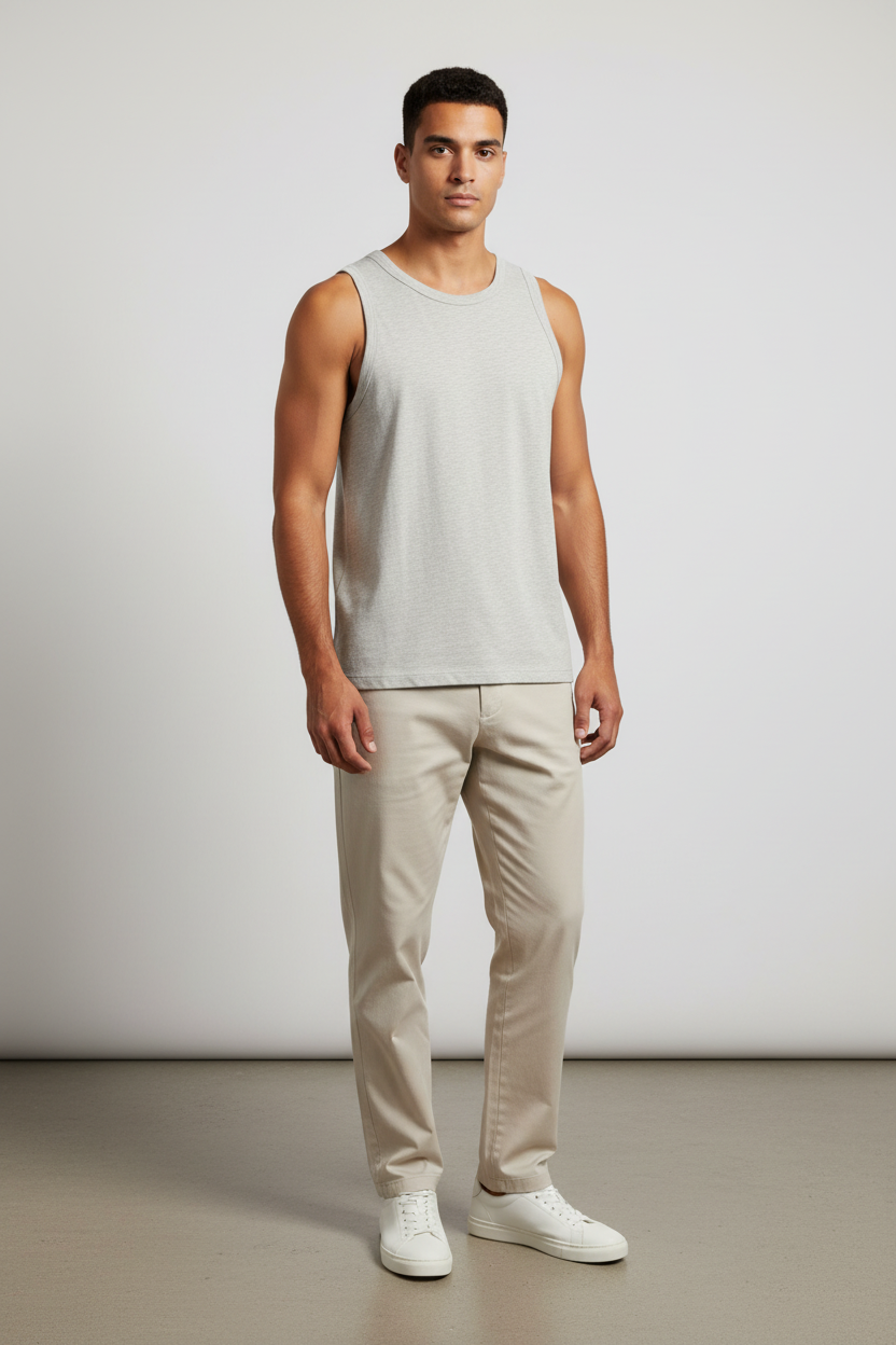 Naminal Basic Cut Tanktop (Regular) - L.Grey