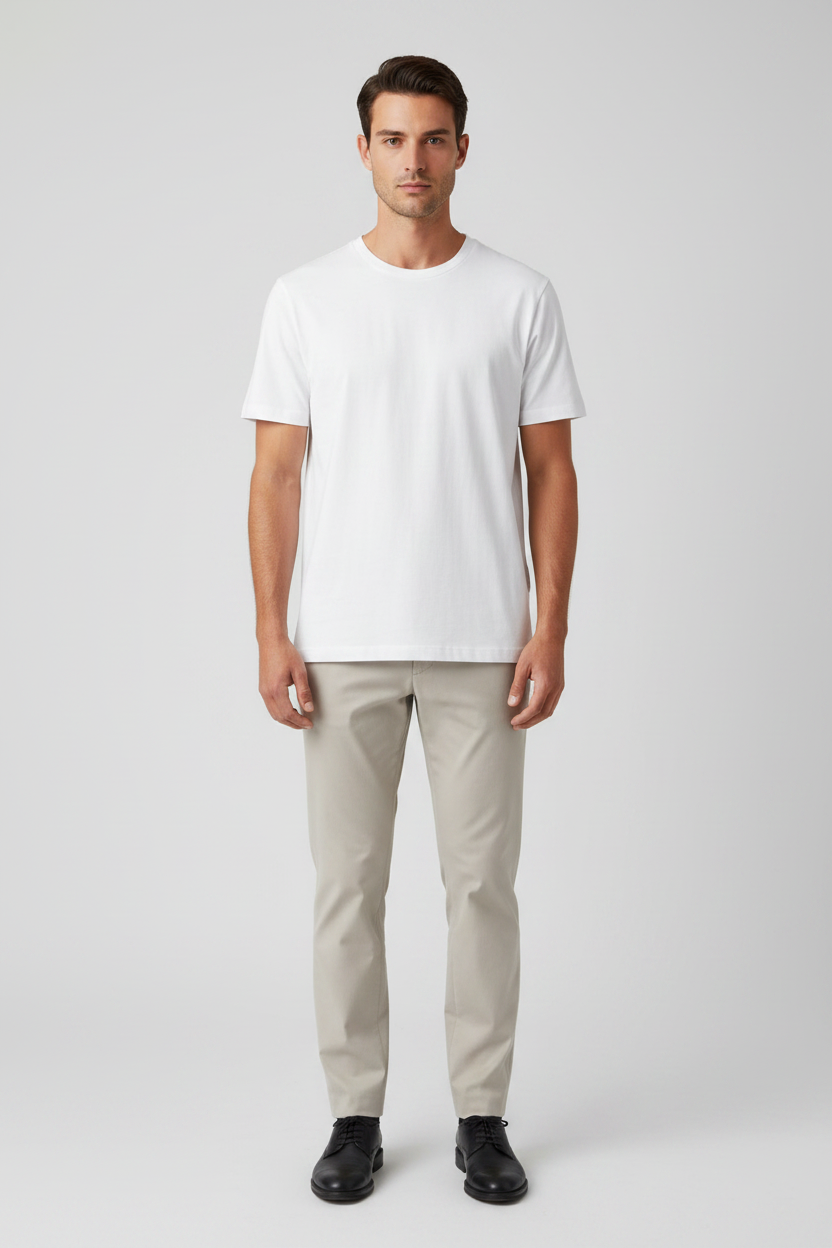 Naminal Basic R.Neck T-Shirt (Slim) - White