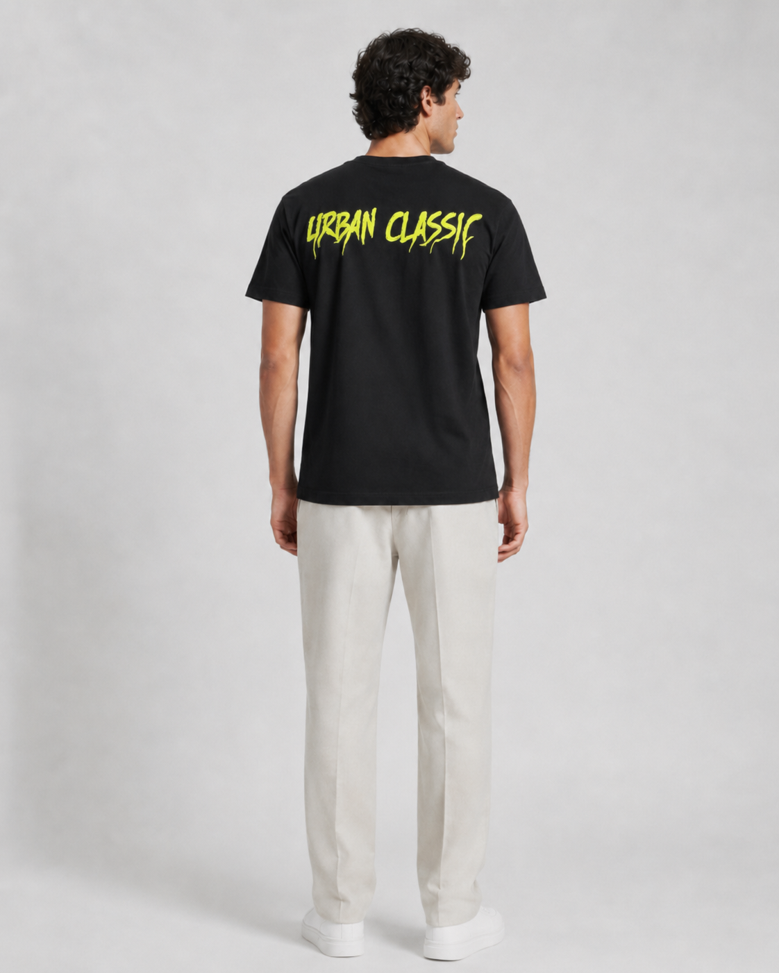 Naminal Print Casual T-Shirt (Oversize) - Black