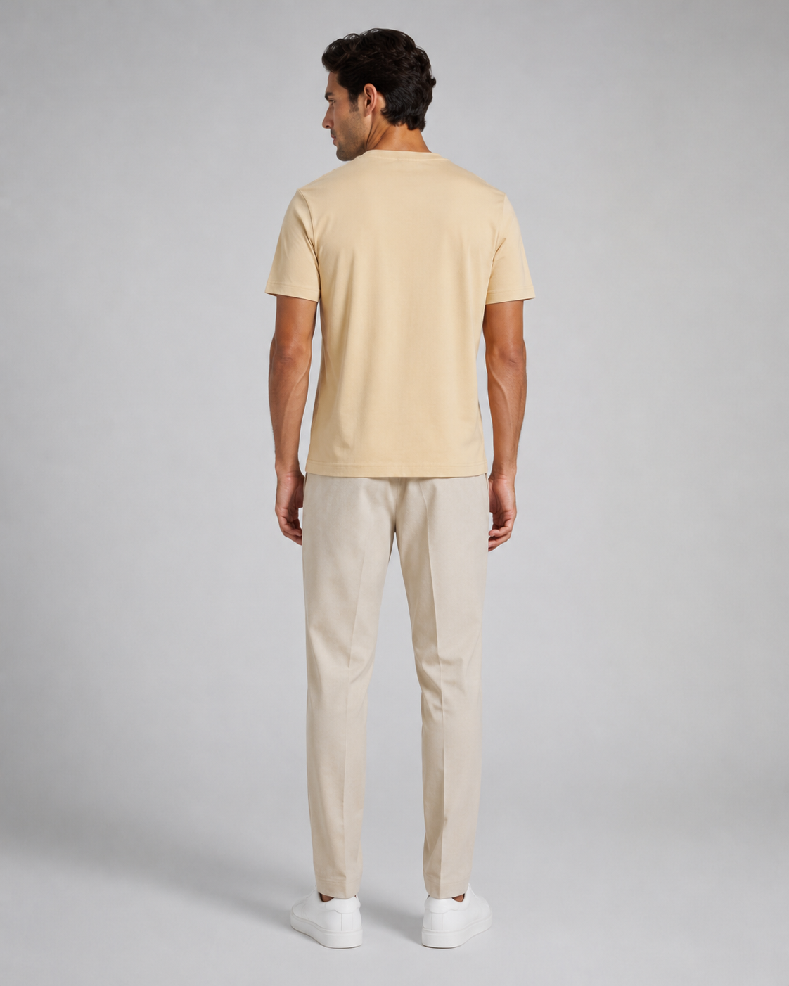 Naminal Graphic Casual T-Shirt (Oversize) - Beige