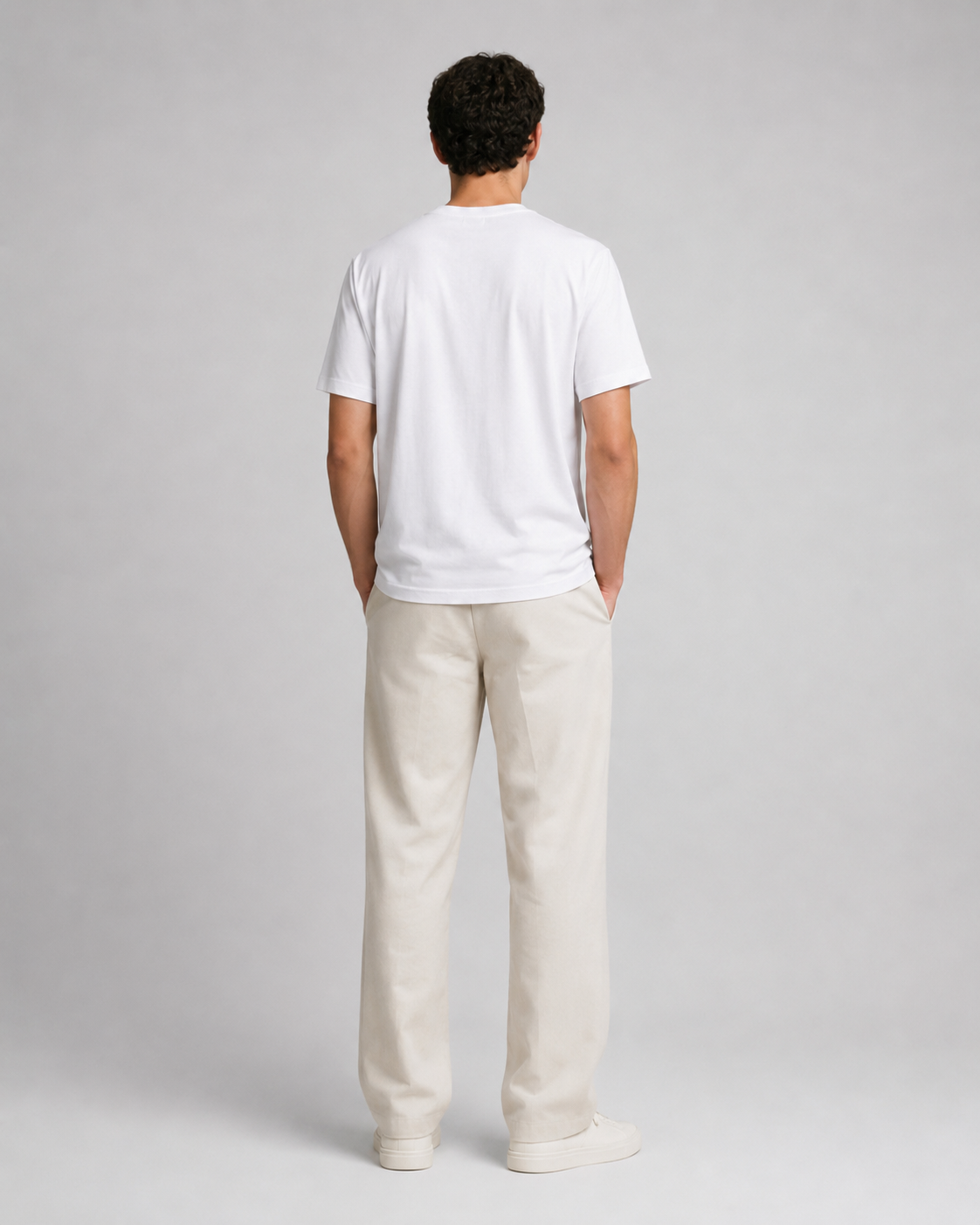 Naminal Graphic Casual T-Shirt (Oversize) - White