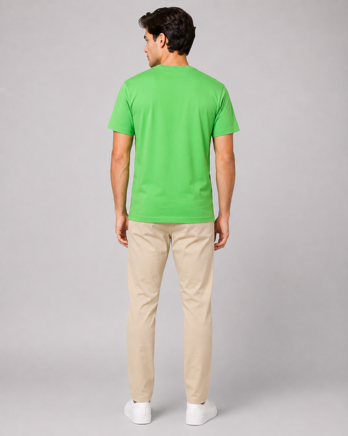 Naminal Print Casual T-Shirt (Regular) - L.Green