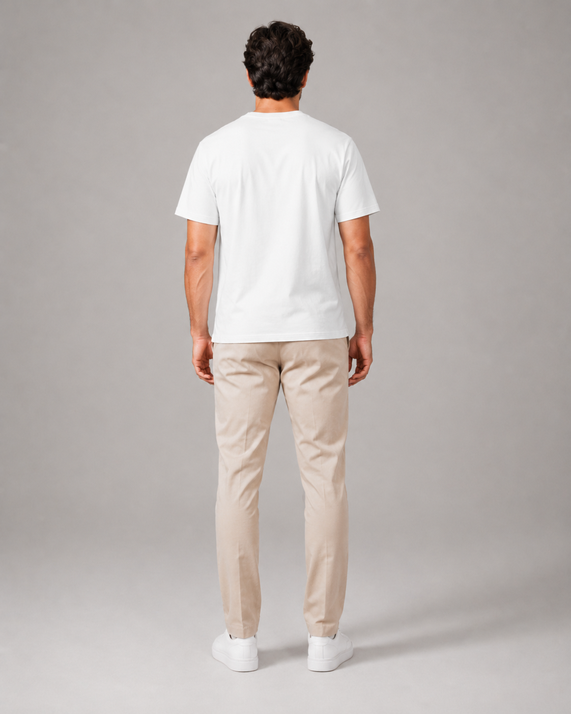 Naminal Print Casual T-Shirt (Regular) - White