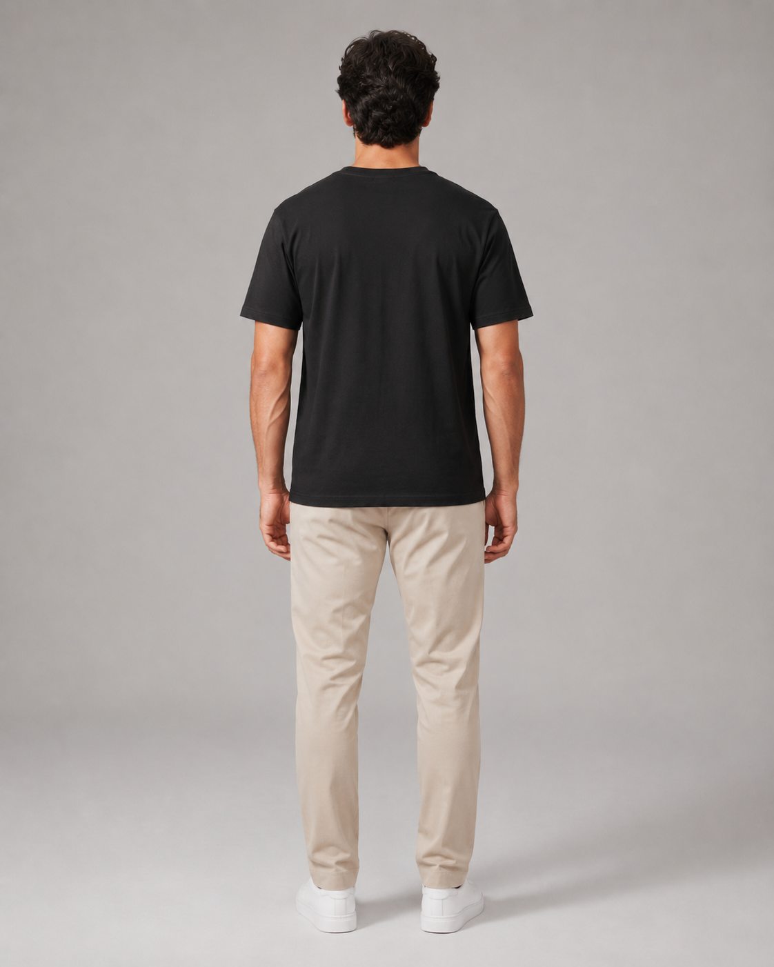 Naminal Print Casual T-Shirt (Regular) - Black