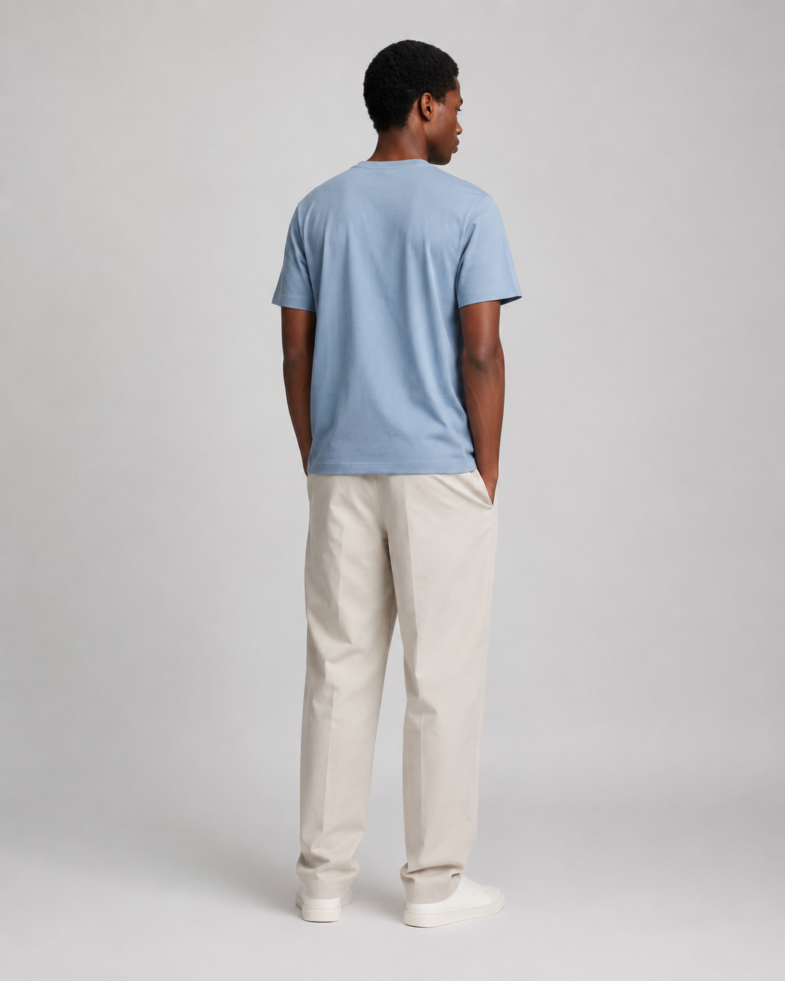 Naminal Print Casual T-Shirt (Regular) - Grey