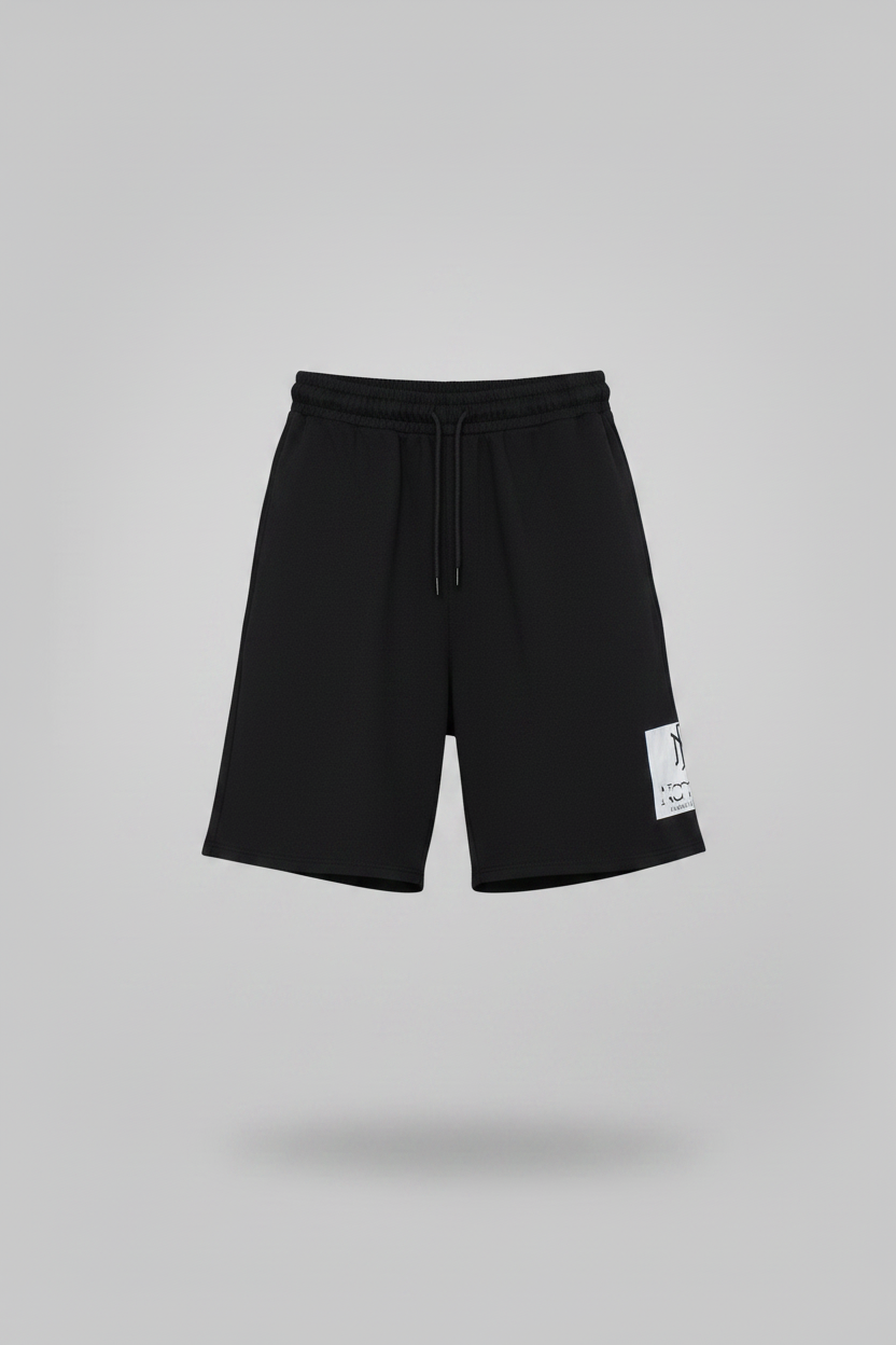 Naminal Print Capri Short (Regular) - Black