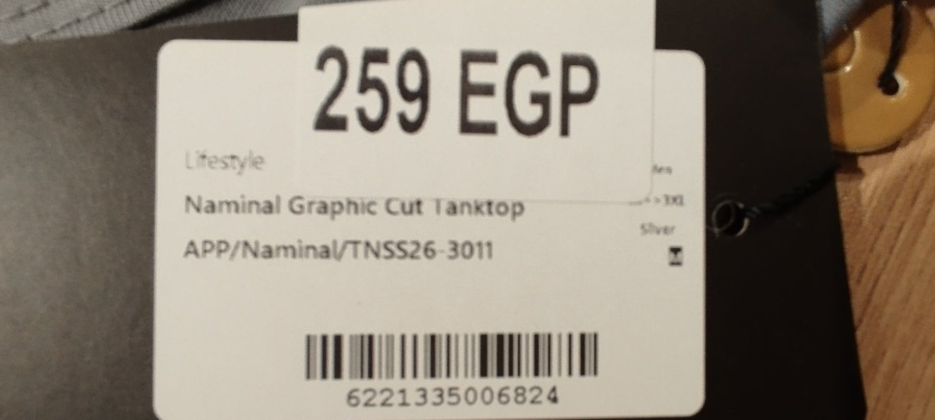 Naminal Graphic Cut Tanktop (Regular) - Silver