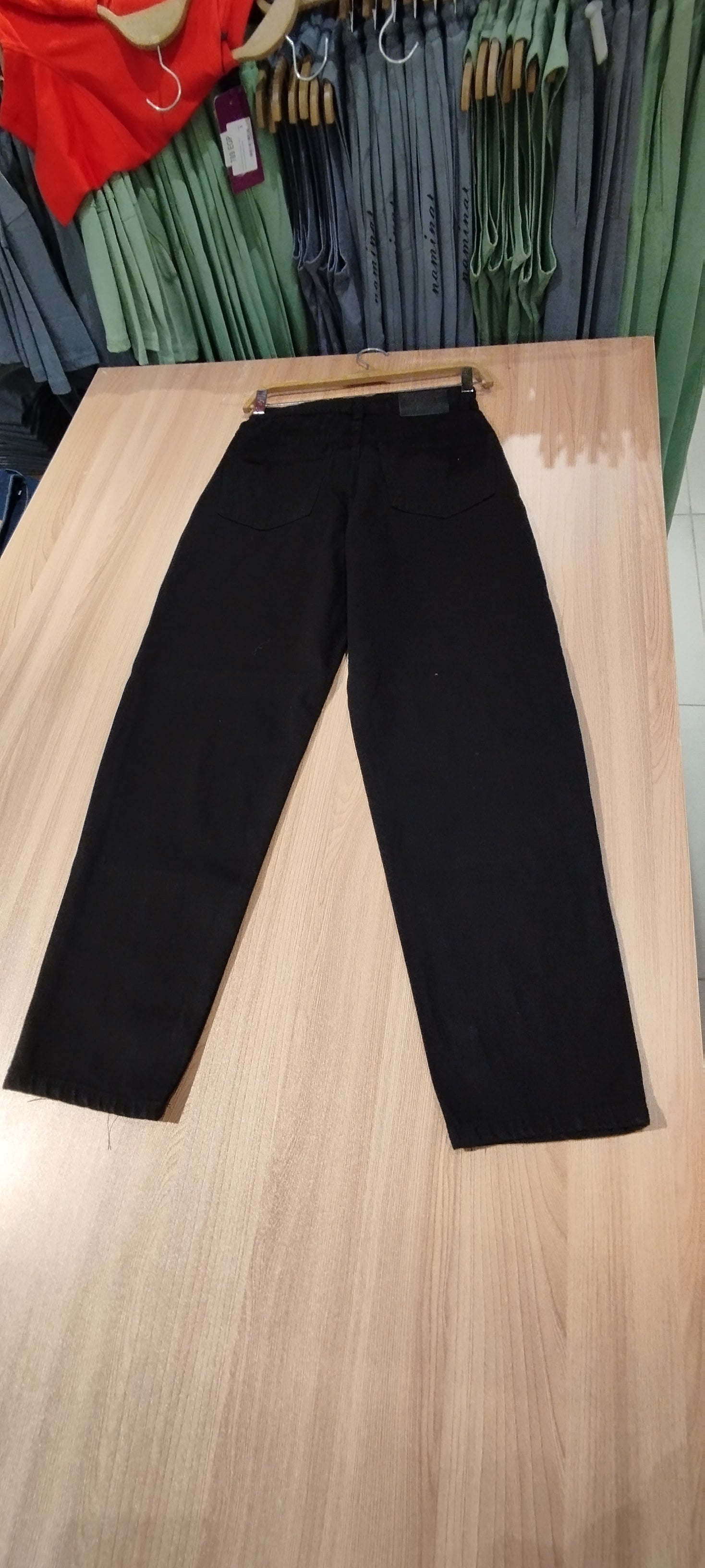 Naminal Denim Casual Pants (Relax) - Black