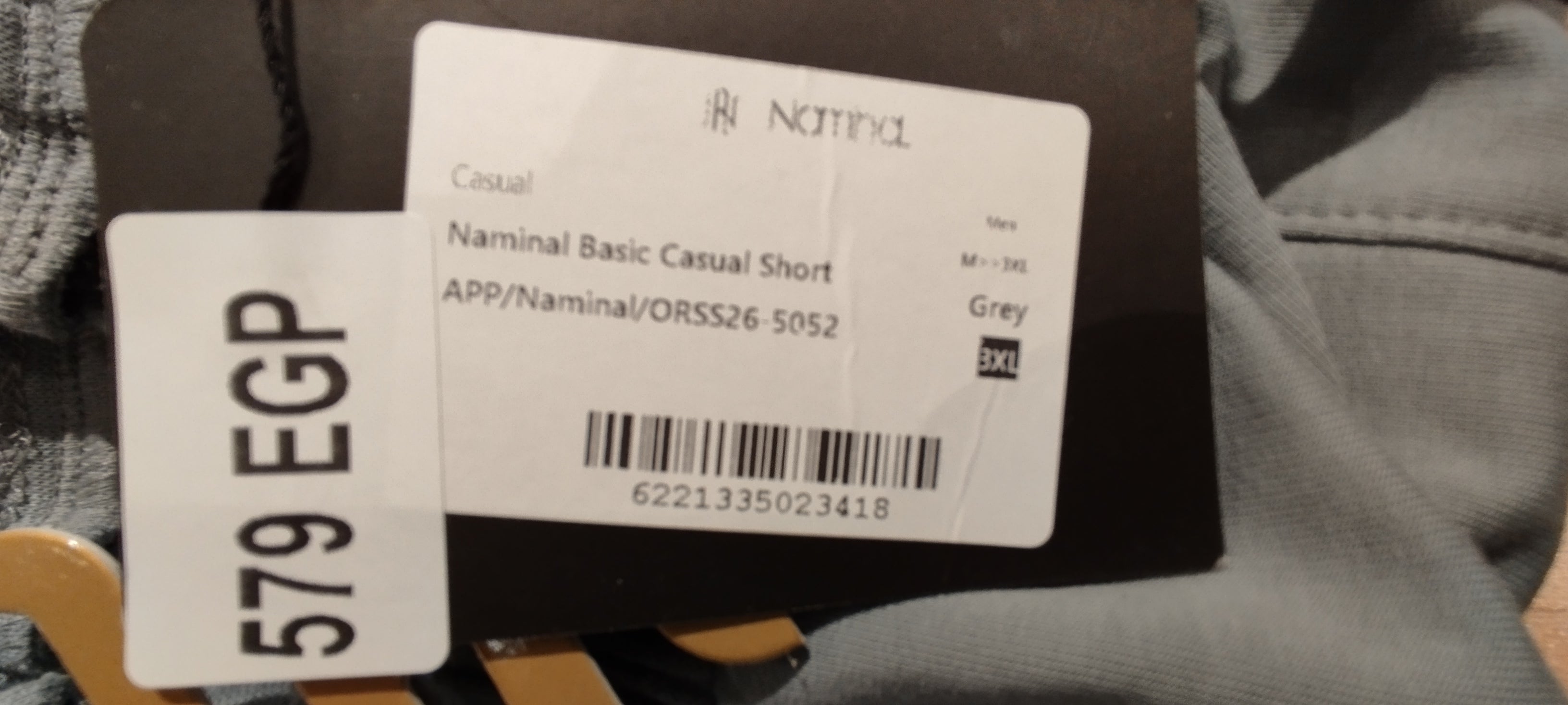 Naminal Basic Casual Short (Regular) - Grey