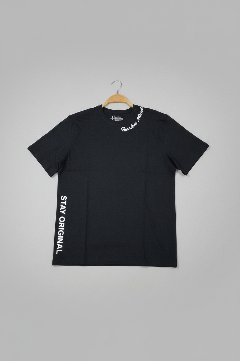 Naminal Graphic R.Neck T-Shirt (Regular) - Black