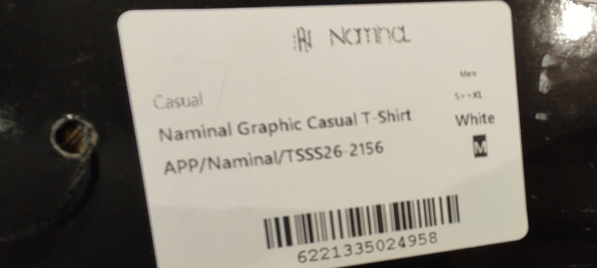 Naminal Graphic Casual T-Shirt (Oversize) - White