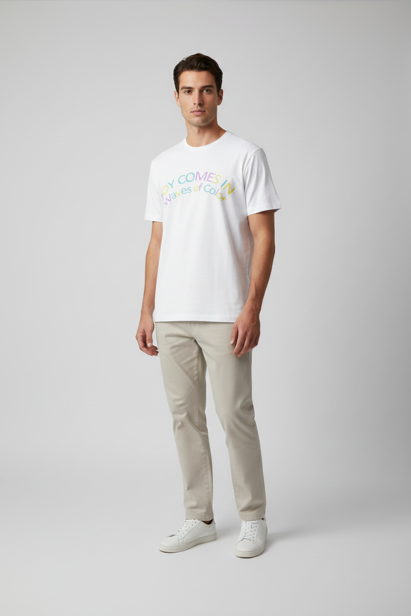 Naminal Graphic R.Neck T-Shirt (Regular) - White