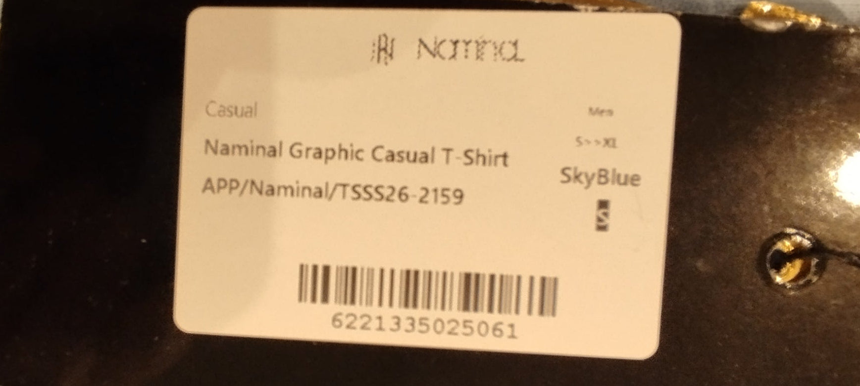 Naminal Graphic Casual T-Shirt (Oversize) - SkyBlue