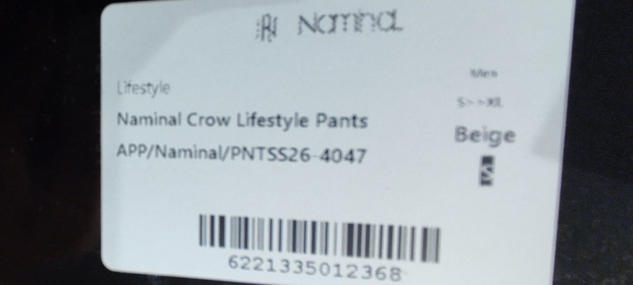 Naminal Crow Lifestyle Pants (Oversize) - Burgundy*White