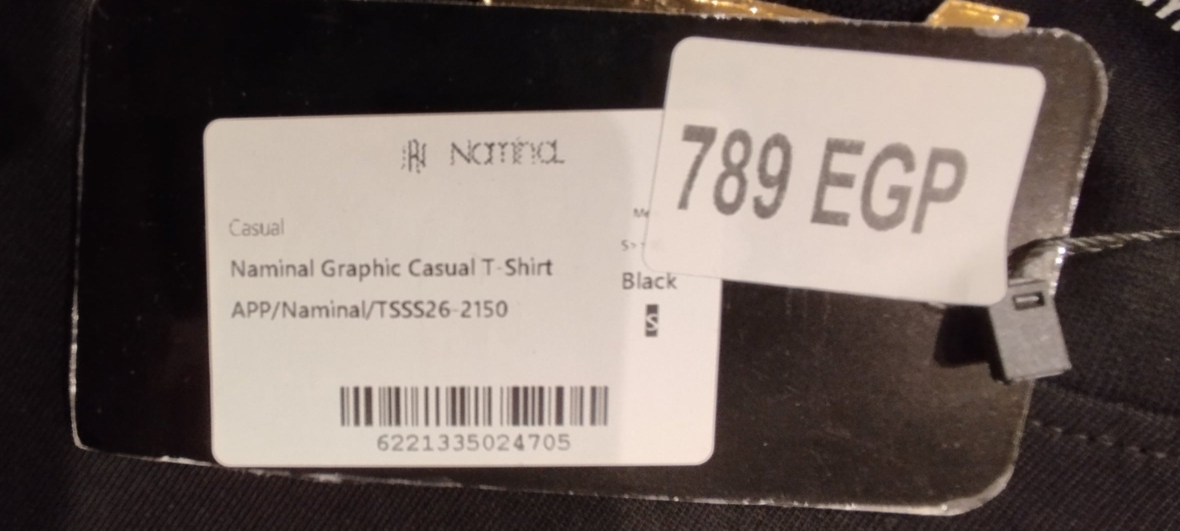 Naminal Graphic Casual T-Shirt (Oversize) - Black