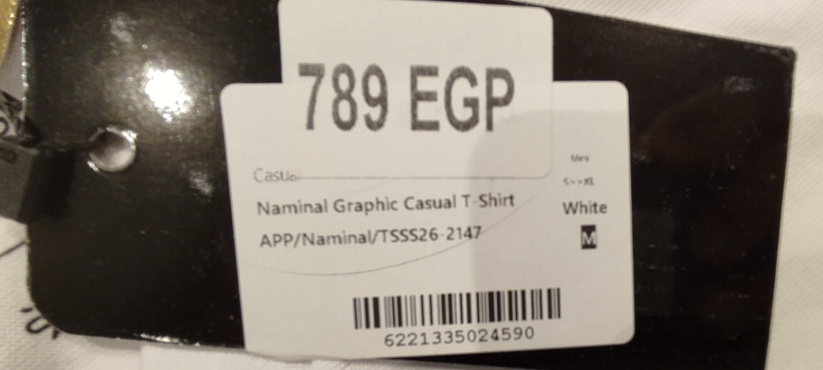 Naminal Graphic Casual T-Shirt (Oversize) - White