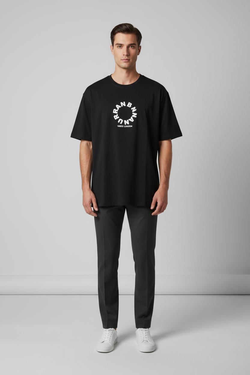 Naminal Graphic R.Neck T-Shirt (Regular) - Black