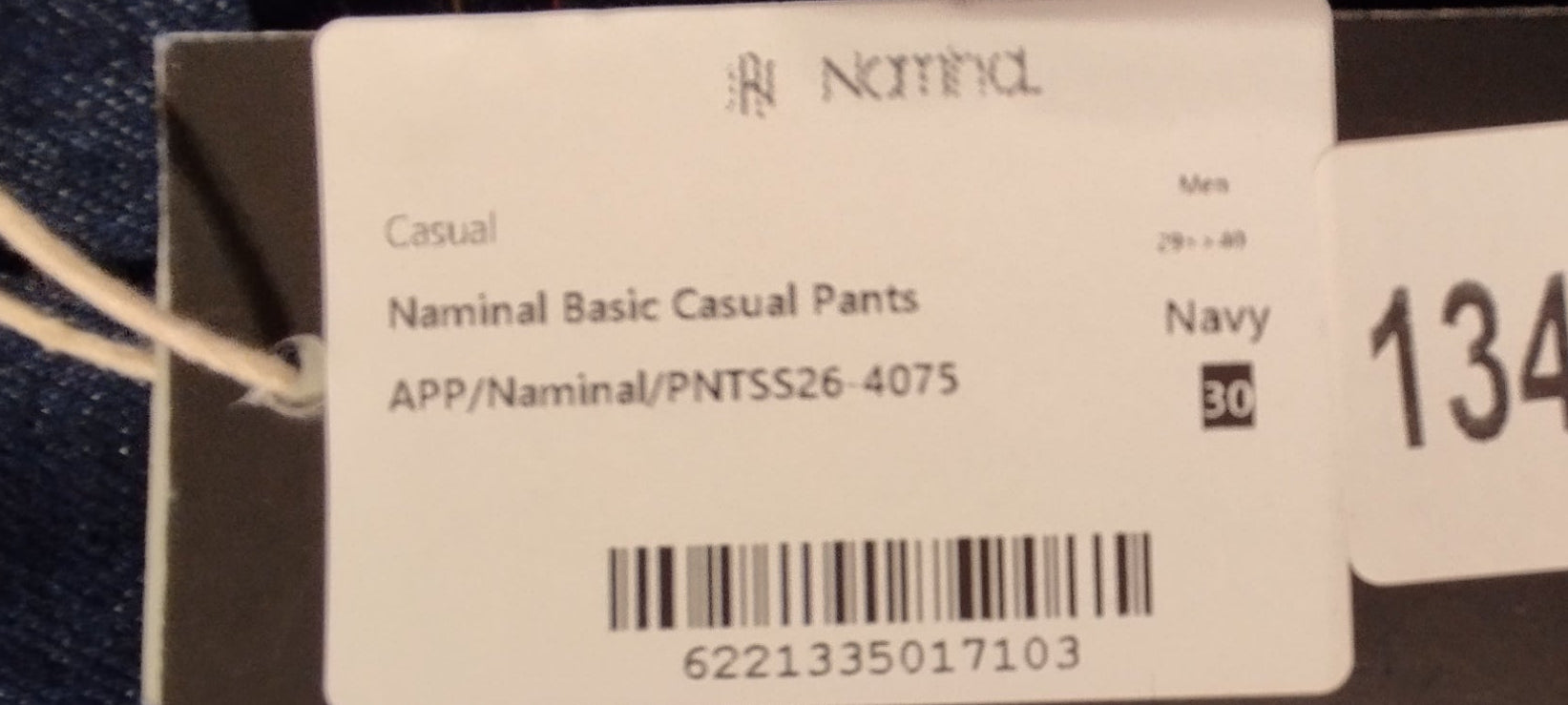 Naminal Basic Casual Pants (Relax) - Navy