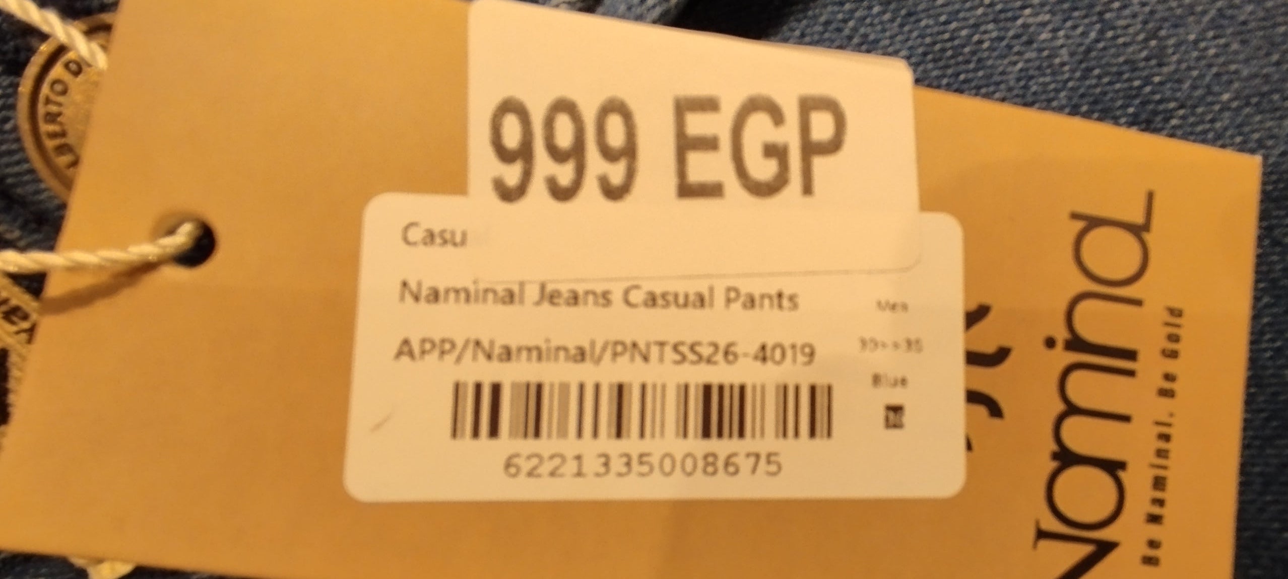 Naminal Jeans Casual Pants (Straight) - Blue