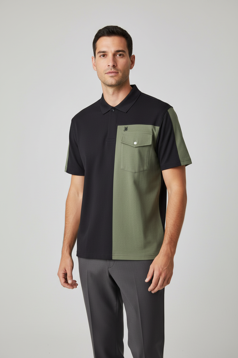 Naminal Crow R.Neck T-Shirt (Oversize) - Black*Olive