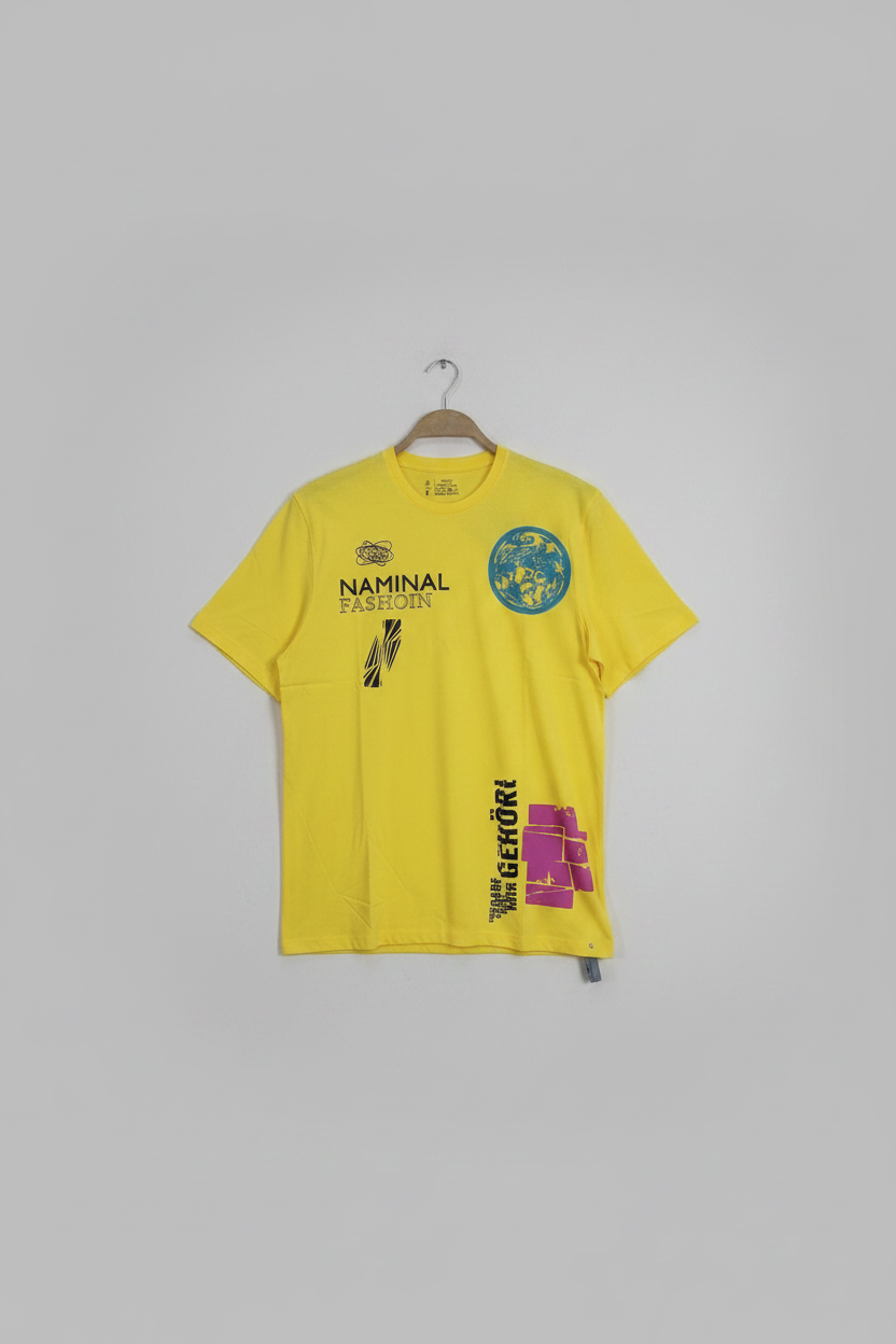 Naminal Graphic R.Neck T-Shirt (Regular) - Yellow