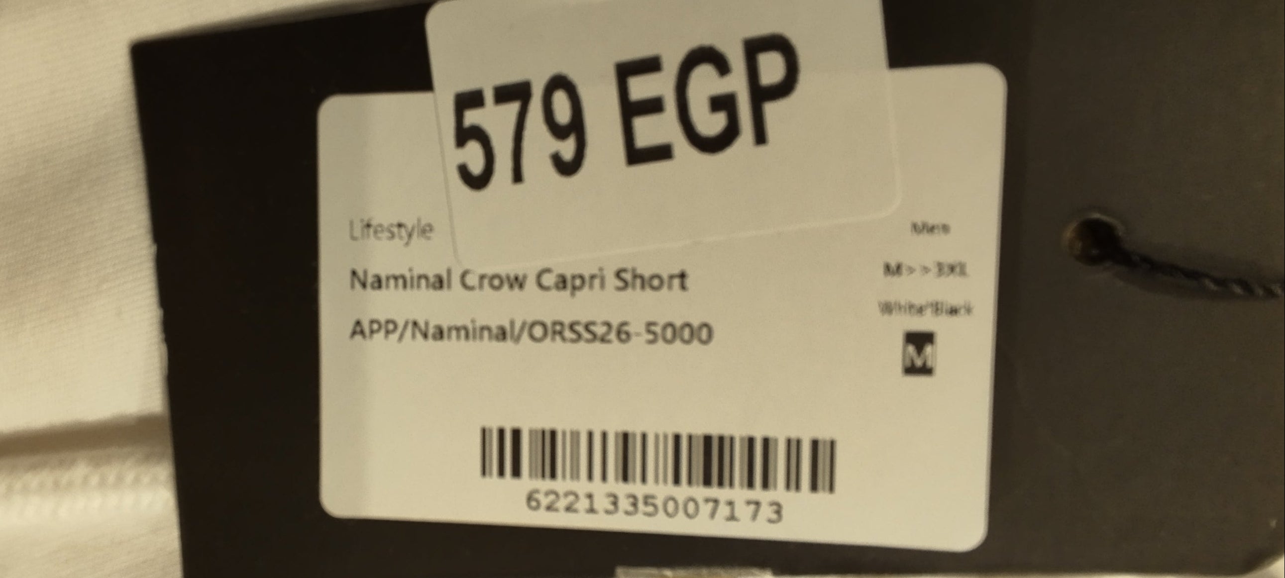Naminal Crow Capri Short (Regular) - White*Black
