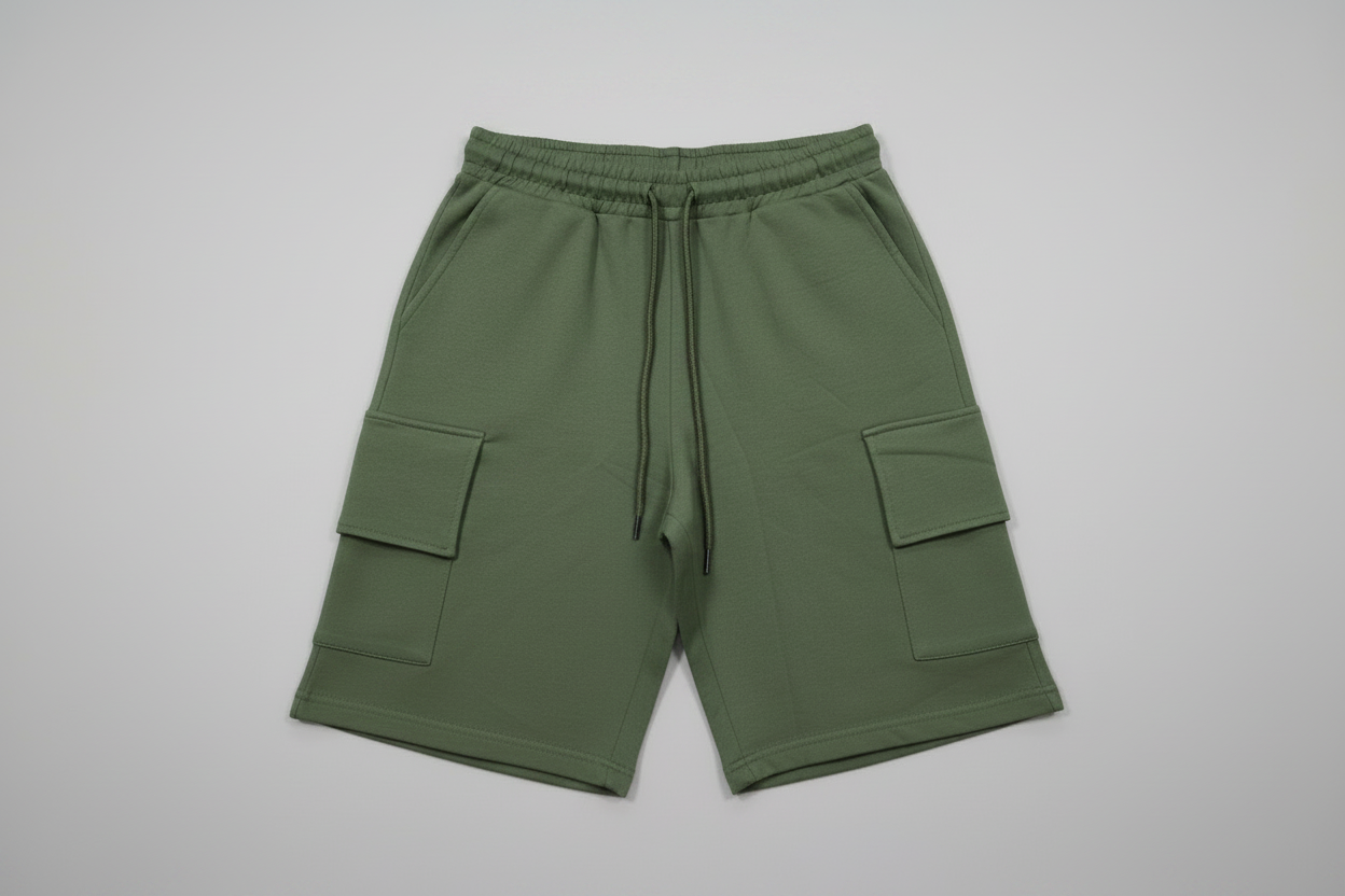 Naminal Cargo Capri Short (Regular) - Olive