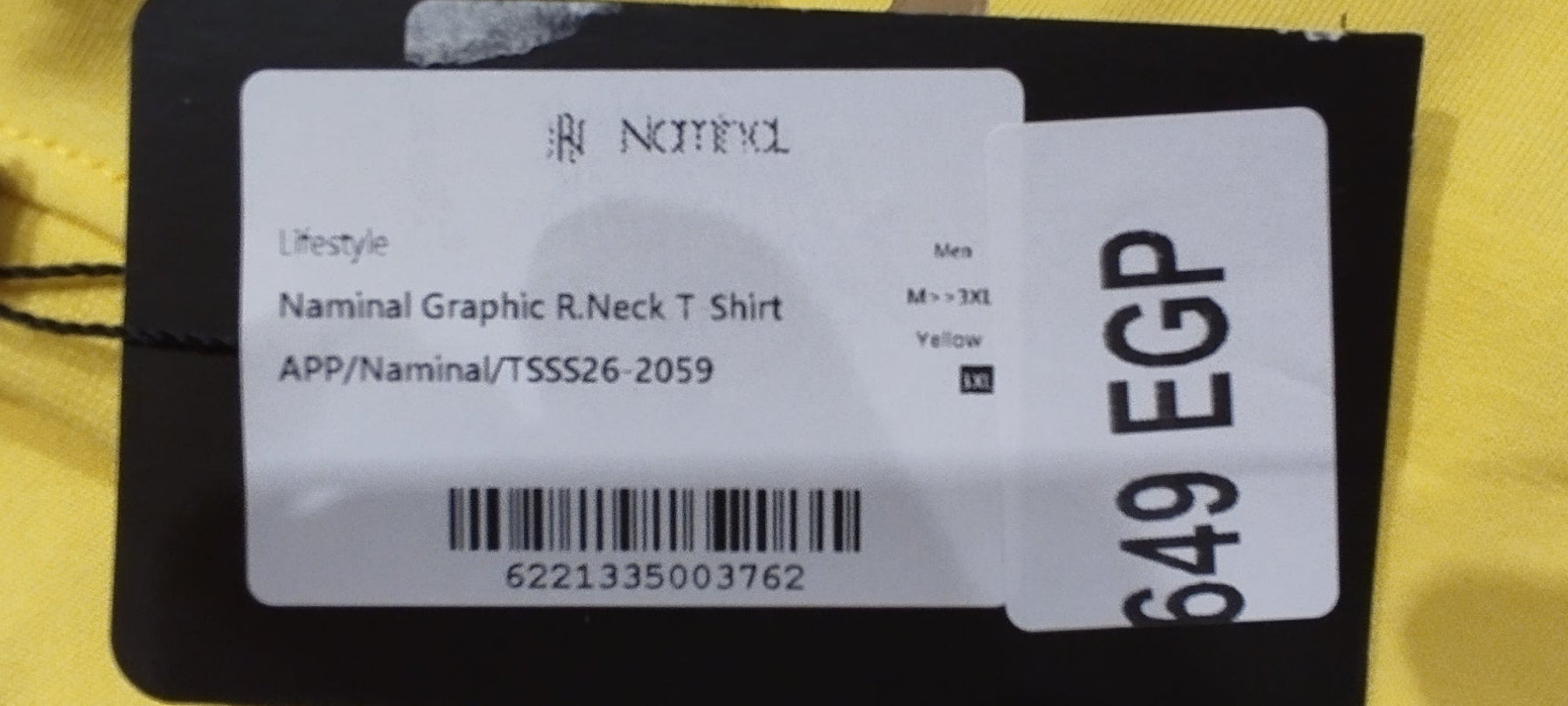 Naminal Graphic R.Neck T-Shirt (Regular) - Yellow