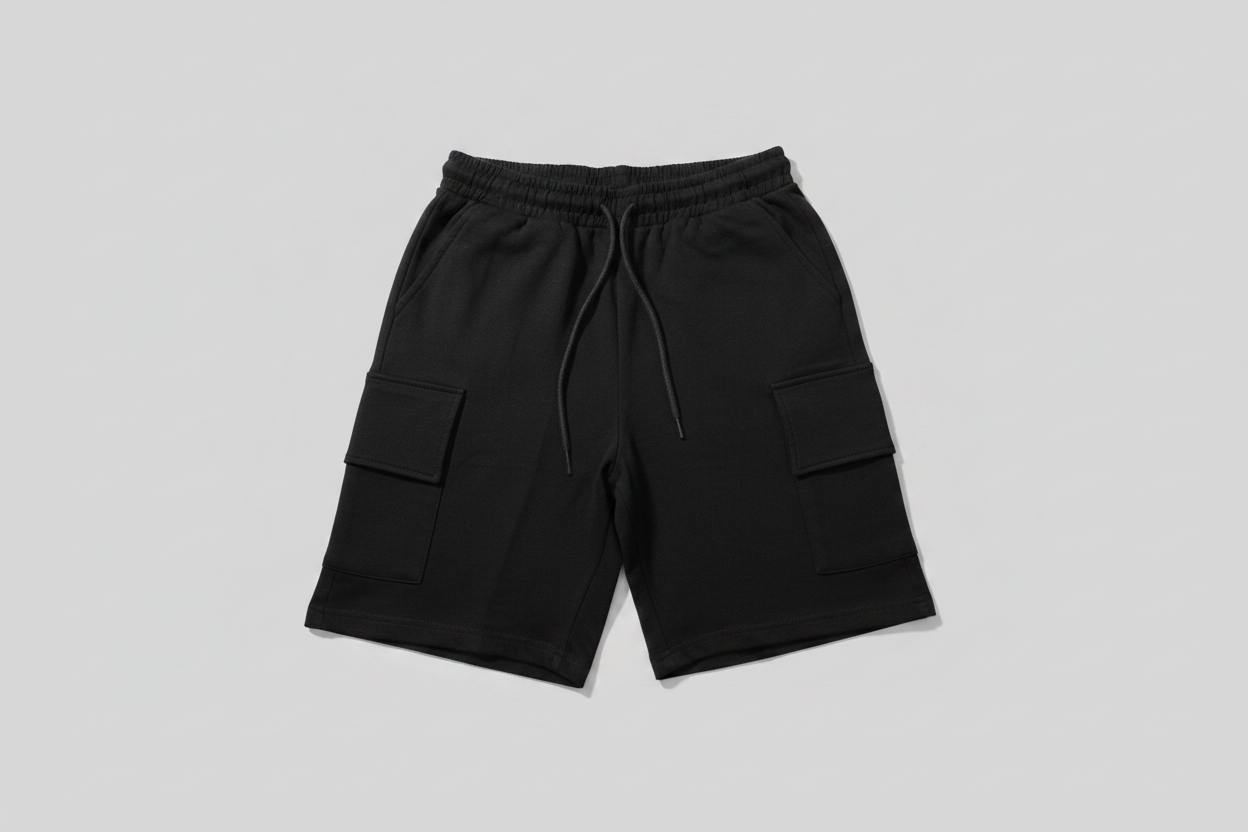 Naminal Cargo Capri Short (Regular) - Black