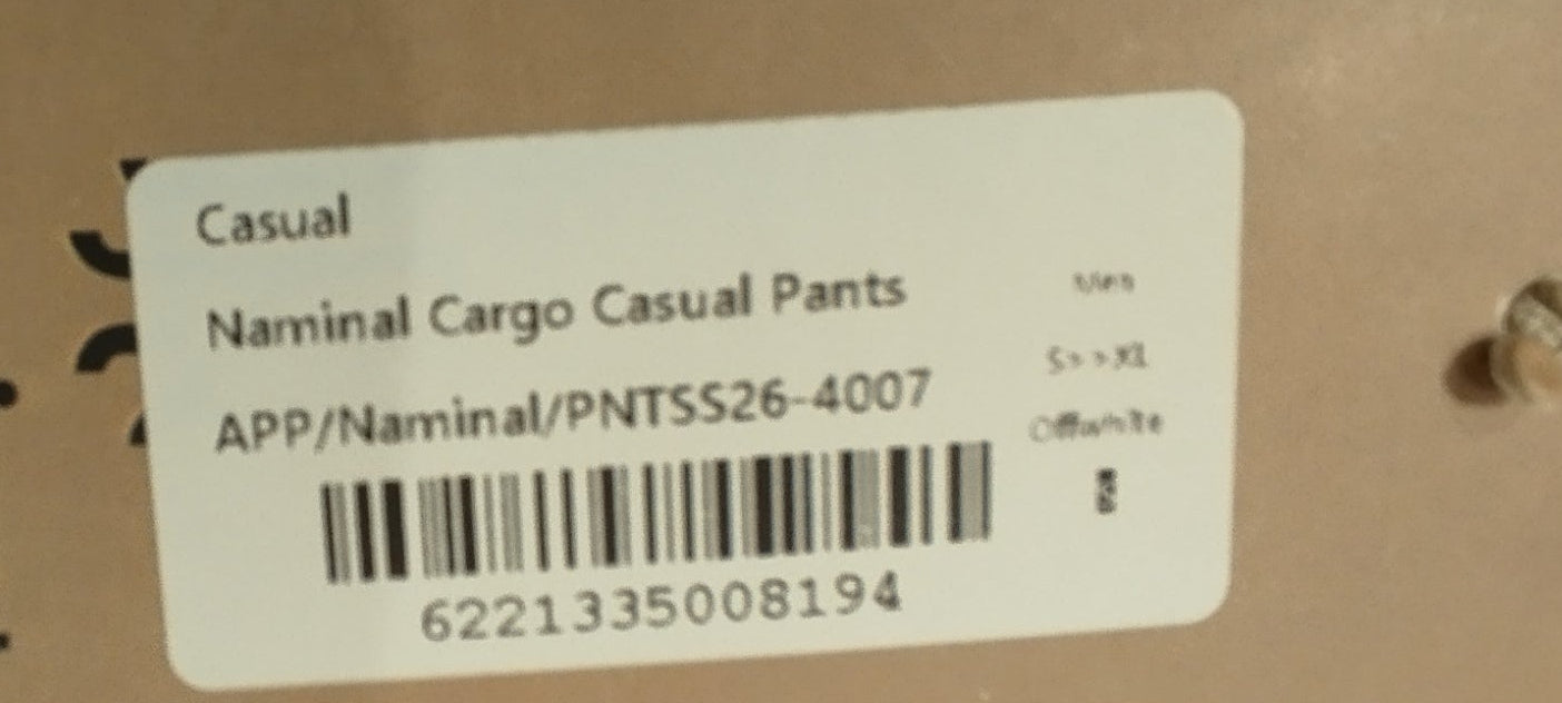Naminal Cargo Casual Pants (Regular) - Offwhite