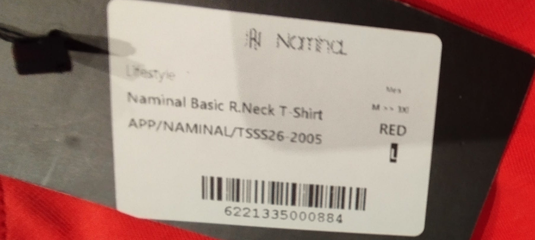 Naminal Basic R.Neck T-Shirt (Regular) - RED
