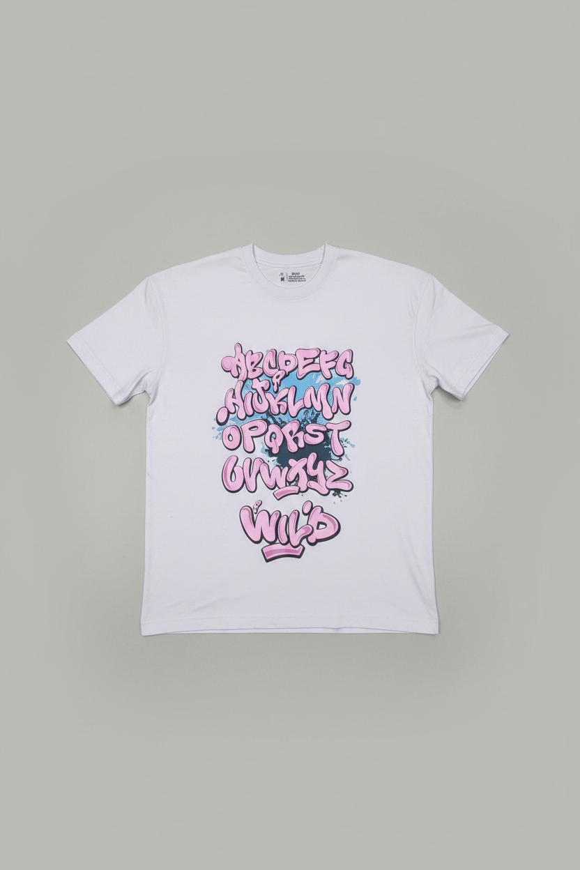 Naminal Graphic R.Neck T-Shirt (Oversize) - L.Blue